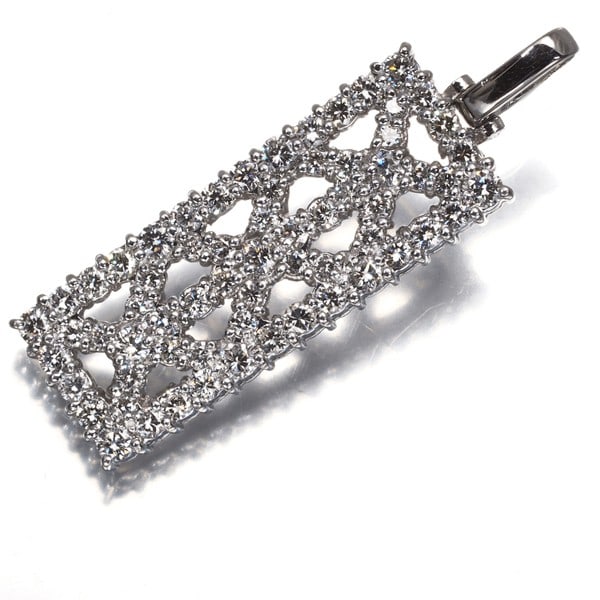 900 Platinum Diamond Pendant 0.82ct (1 of 4)
