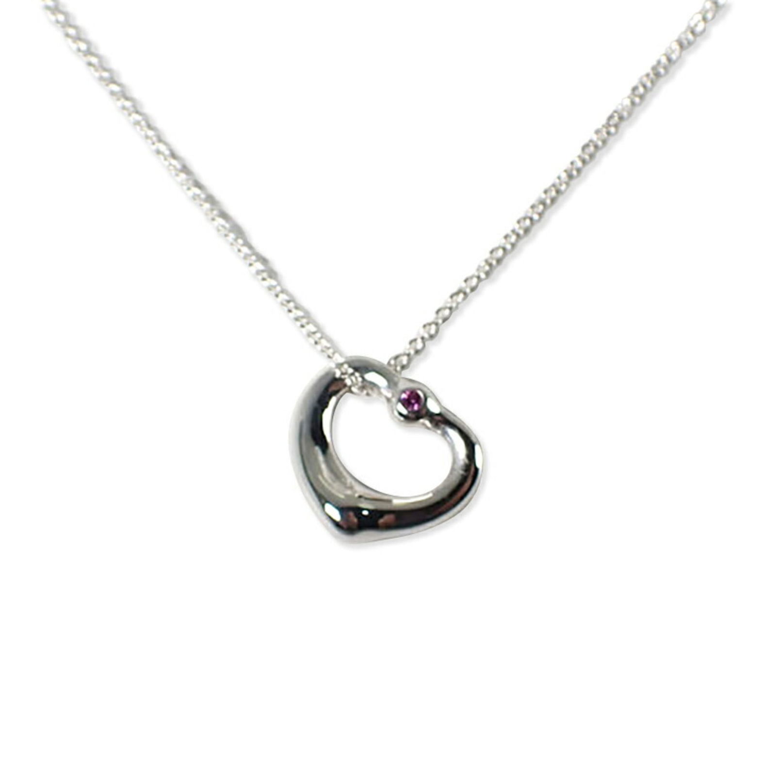 TIFFANY 925 Heart Pendant Necklace Pink Sapphire j60-8: TIFFANY 925 Heart Pendant Necklace Pink Sapphire j60-8 This listing features TIFFANY 925 Heart Pendant Necklace Pink Sapphire j60-8. Item specifics are provided below. Item Specifics: Brand: Tiffany