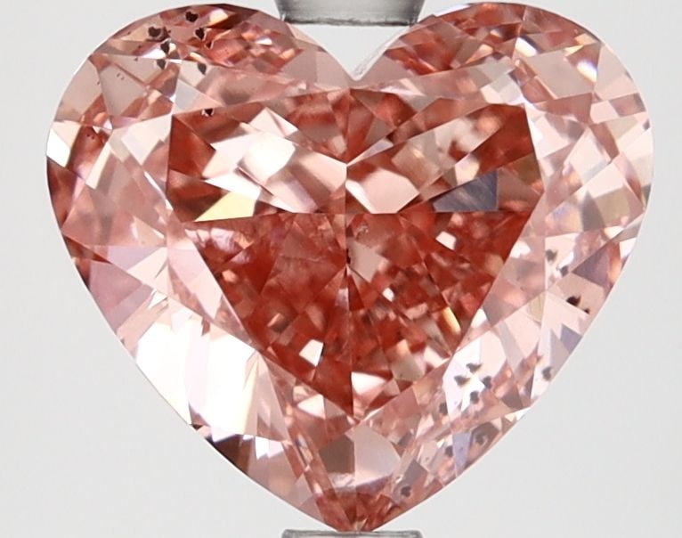 Loose Lab Diamond IGI Heart 2.94ct Fancy Vivid Pink SI1 (1 of 1)