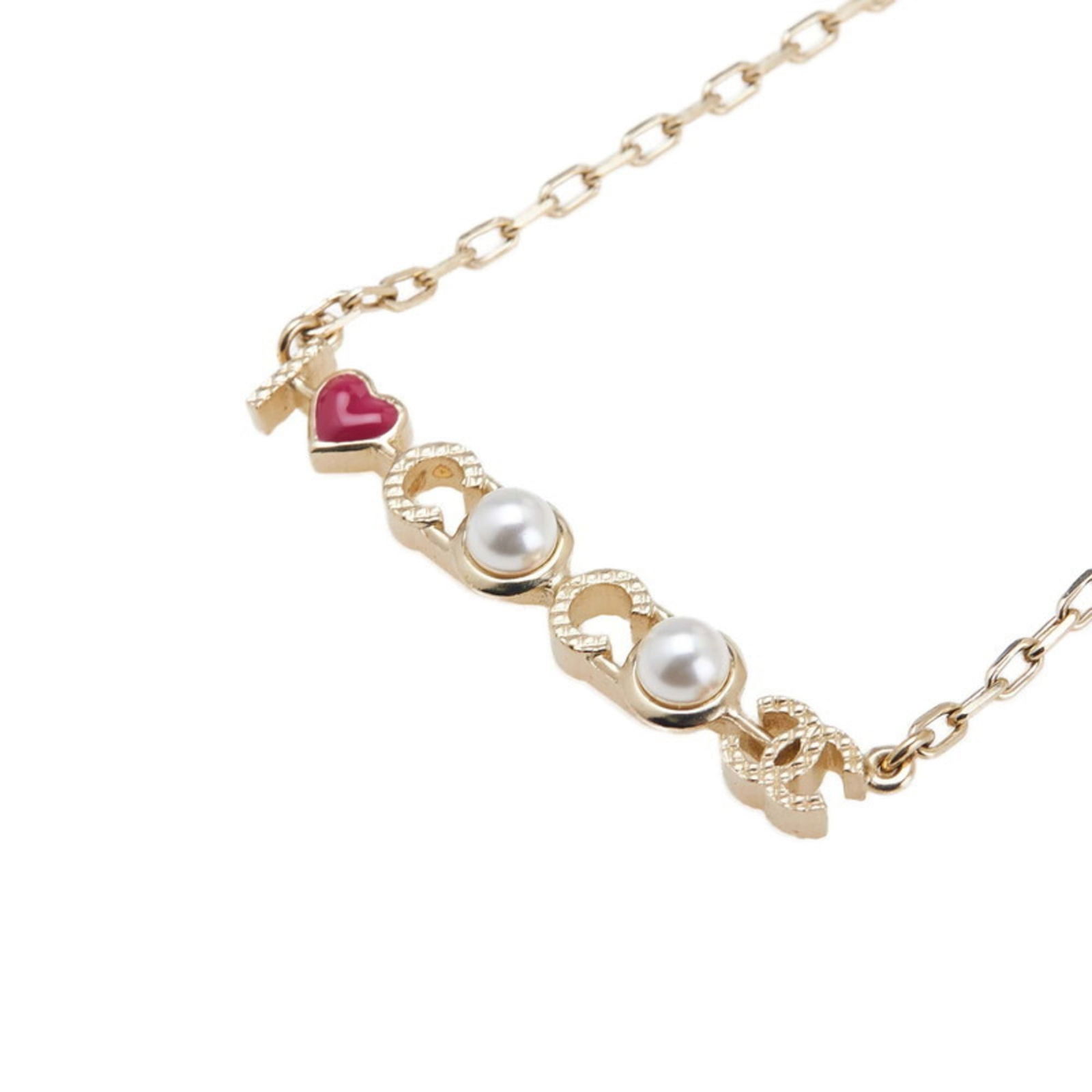 Gold Plated CHANEL I LOVE COCO Heart Motif Pearl Necklace, Women's: Gold Plated CHANEL I LOVE COCO Heart Motif Pearl Necklace, Women's This listing features Gold Plated CHANEL I LOVE COCO Heart Motif Pearl Necklace, Women's. Item specifics are provided below. Item Spe