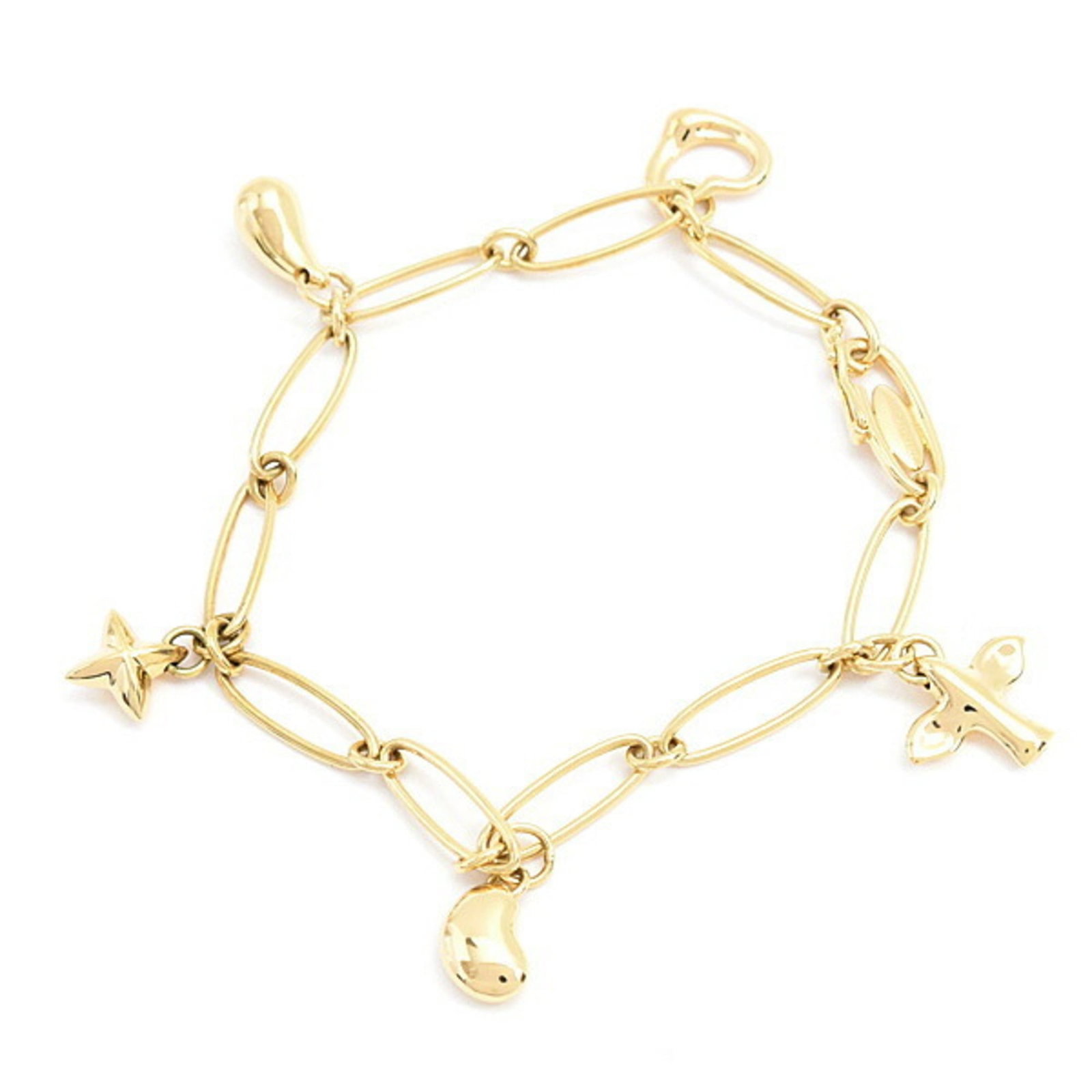 Yellow Gold (18K) Tiffany Charm Bracelet (1 of 7)