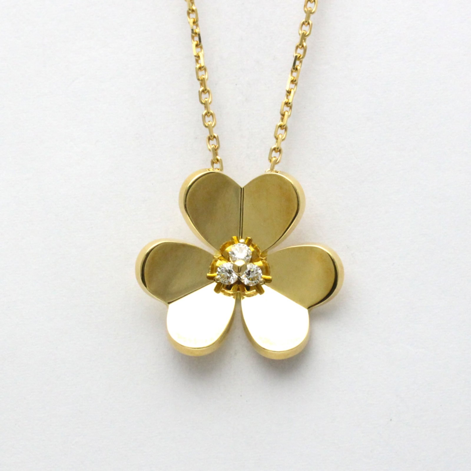 Women Fashion Pendant Necklace Carat/ 0.16 (Gold) - Van Cleef & Arpels Frivole Diamond Necklace - (1 of 16)