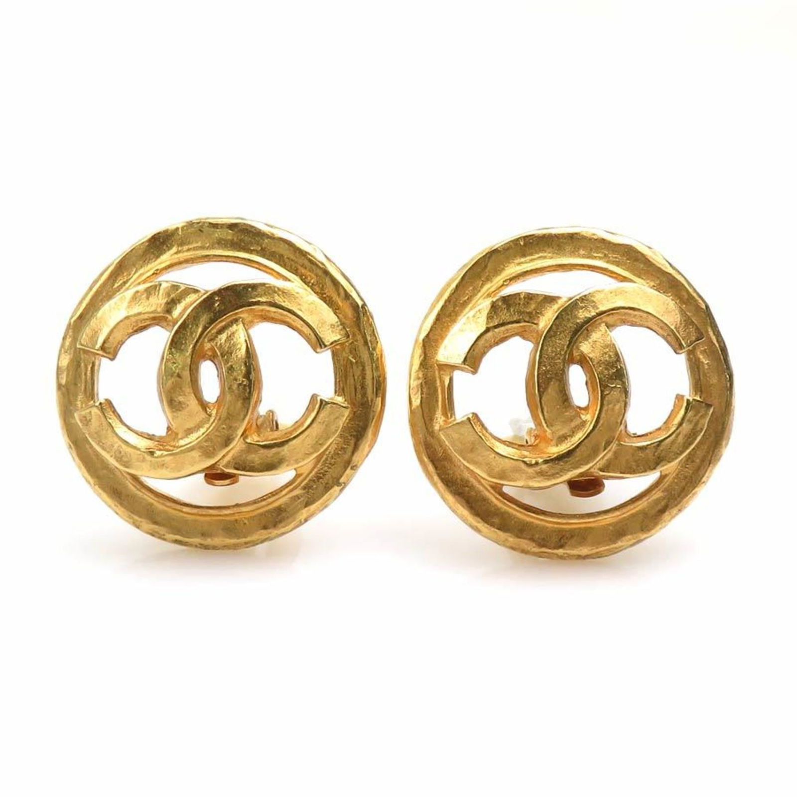 Chanel Metal Clip Earrings (1 of 5)