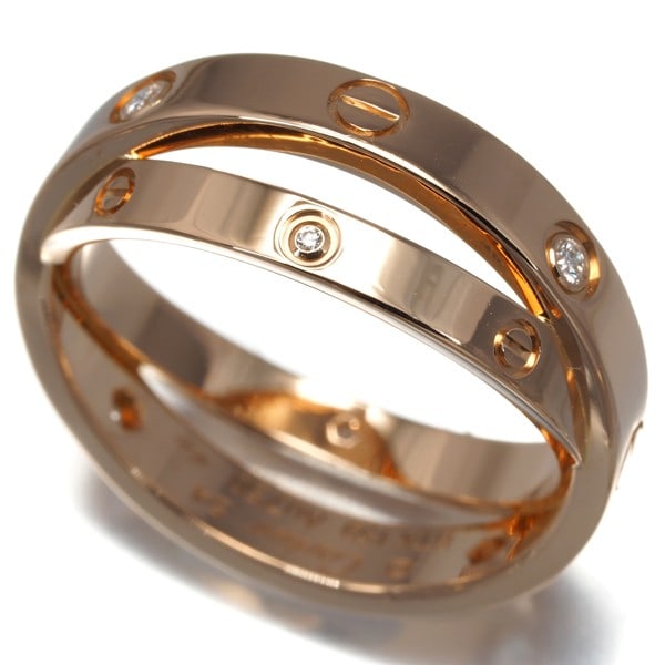 Gold Cartier Ring Diamond Be Love 6P Eu54 18K 750 Rose: Gold Cartier Ring Diamond Be Love 6P Eu54 18K 750 Rose This listing features Gold Cartier Ring Diamond Be Love 6P Eu54 18K 750 Rose. Item specifics are provided below. Item Specifics: Brand: Cartier