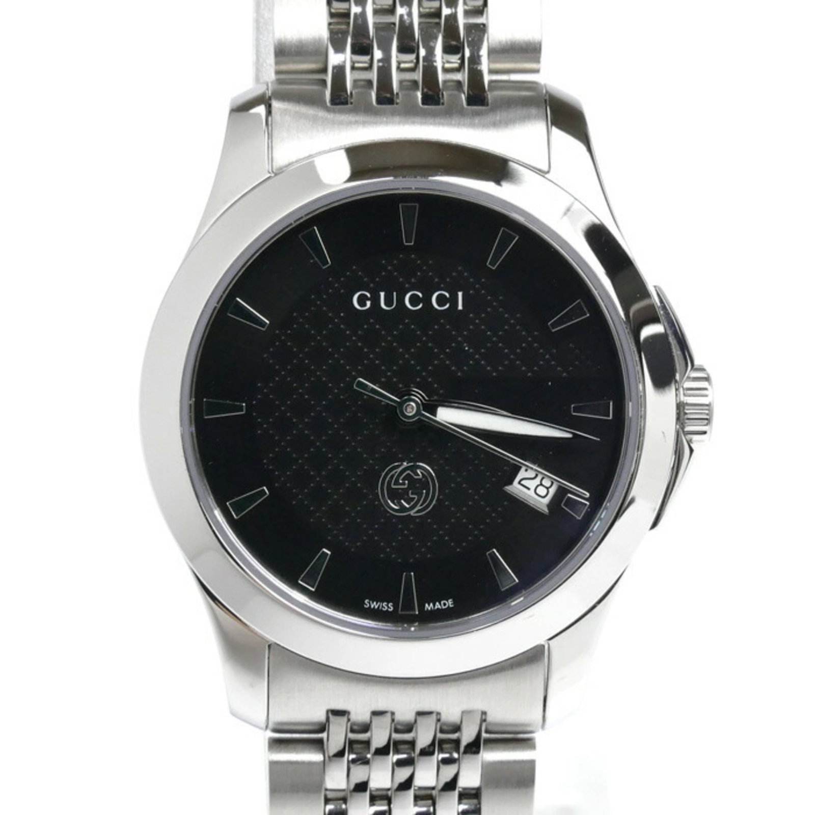 Wristwatch Gucci: Wristwatch Gucci This listing features Wristwatch Gucci. Item specifics are provided below. Item Specifics: Brand: Gucci Type: Wristwatch Gender: Women Material (Case): Stainless Steel Material