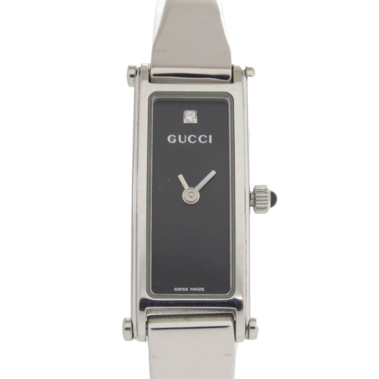 Wristwatch Gucci: Wristwatch Gucci This listing features Wristwatch Gucci. Item specifics are provided below. Item Specifics: Brand: Gucci Type: Wristwatch Gender: Women Display: Analog Material (Case): Stainless Steel