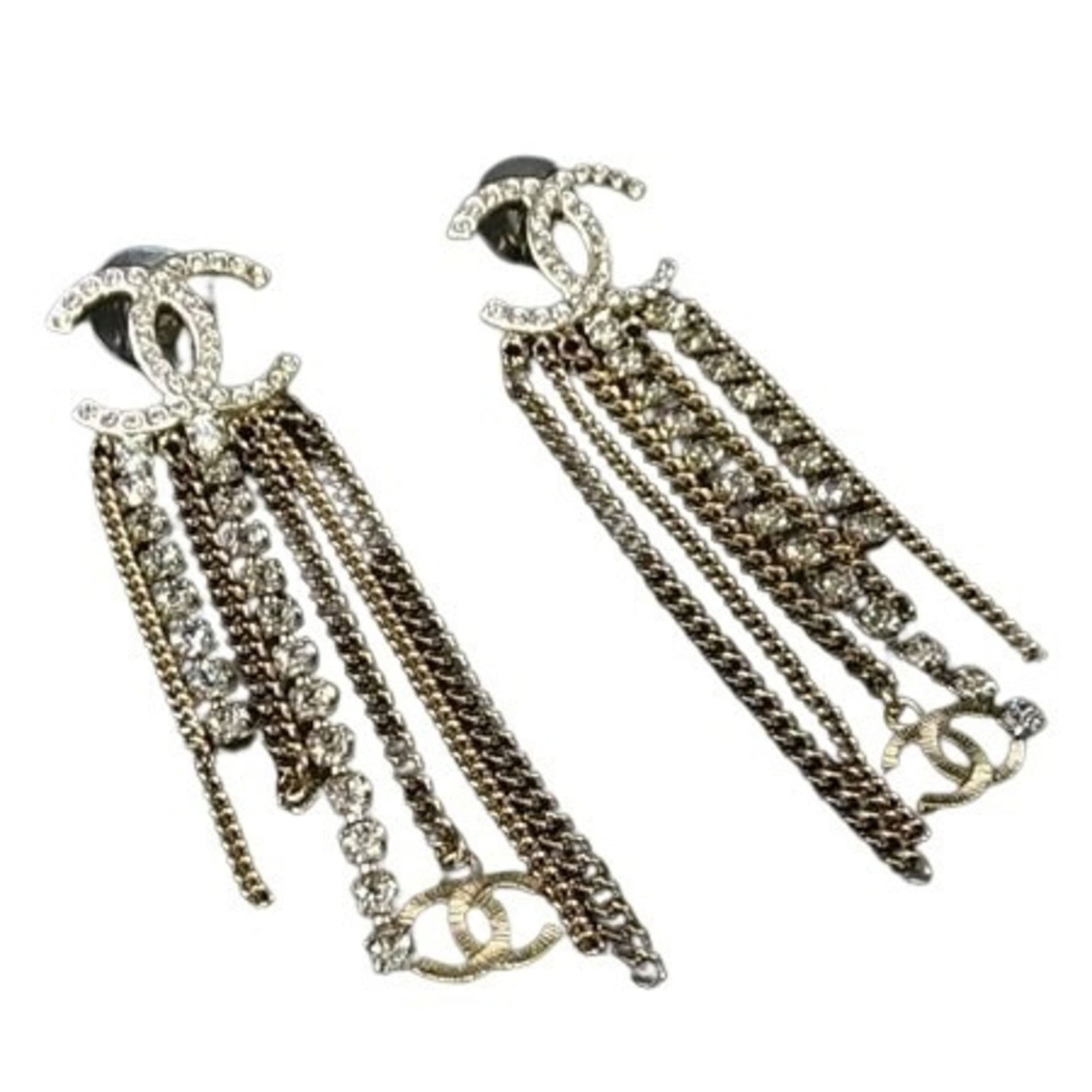 Chanel Metal Drop Earrings (1 of 3)