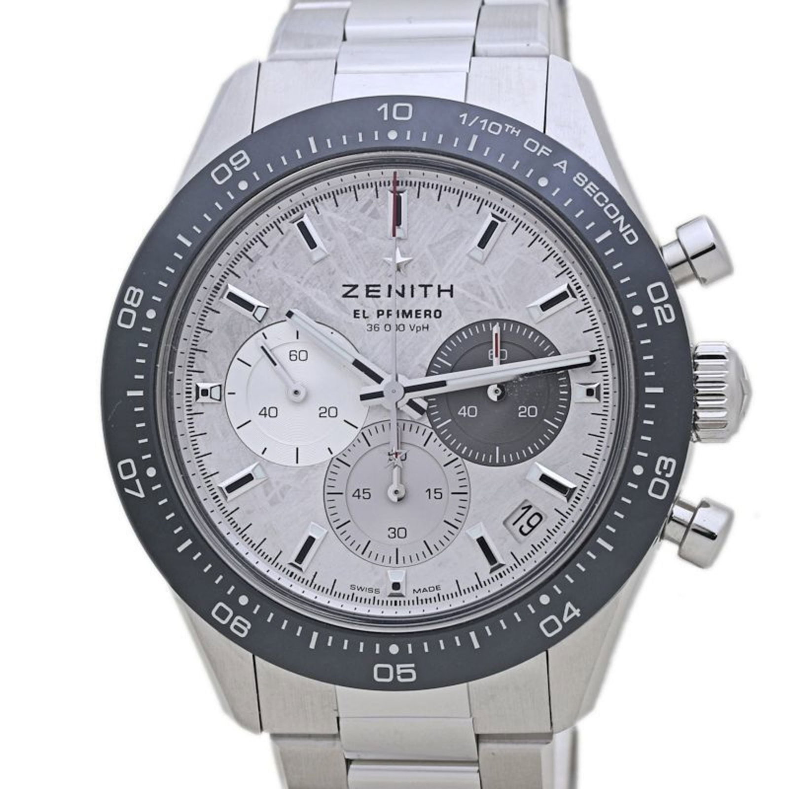 Wristwatch Zenith: Wristwatch Zenith This listing features Wristwatch Zenith. Item specifics are provided below. Item Specifics: Brand: Zenith Type: Wristwatch Style: Sport Gender: Men Display: Analog Material (Case): C