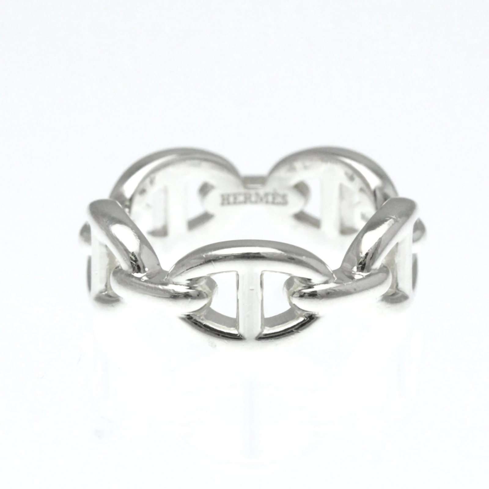 Silver Hermes Band Ring: Silver Hermes Band Ring This listing features Silver Hermes Band Ring. Item specifics are provided below. Item Specifics: Brand: Hermes Type: Band Ring Style: Fashion Gender: Women,Men Color: Silver M