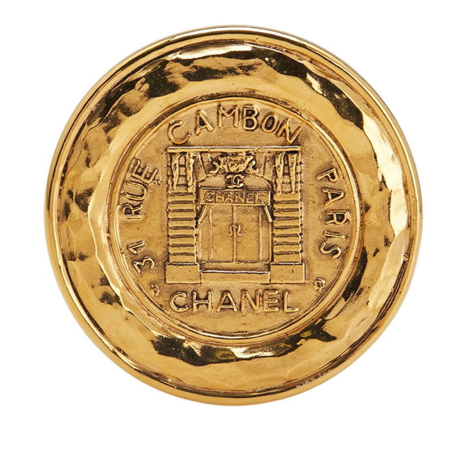 Brooch Chanel: Brooch Chanel This listing features Brooch Chanel. Item specifics are provided below. Item Specifics: Brand: Chanel Type: Brooch Gender: Women Color: Gold Size (Hxwxd): 5.29cm x 5.29cm / 2.08'' x
