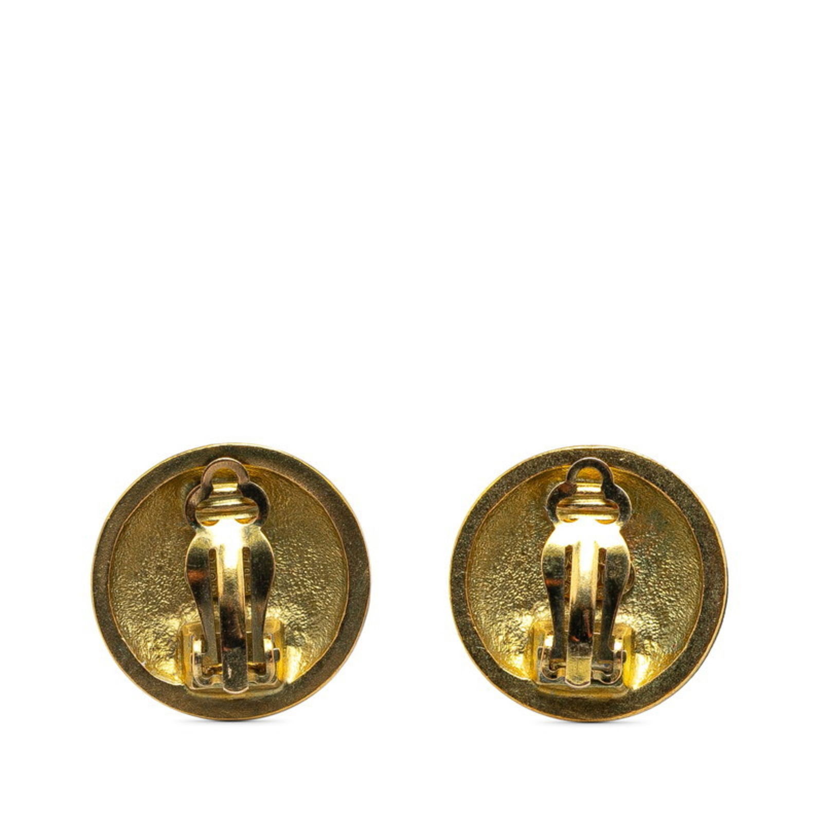 Gold Plating Chanel Clip Earrings - 2