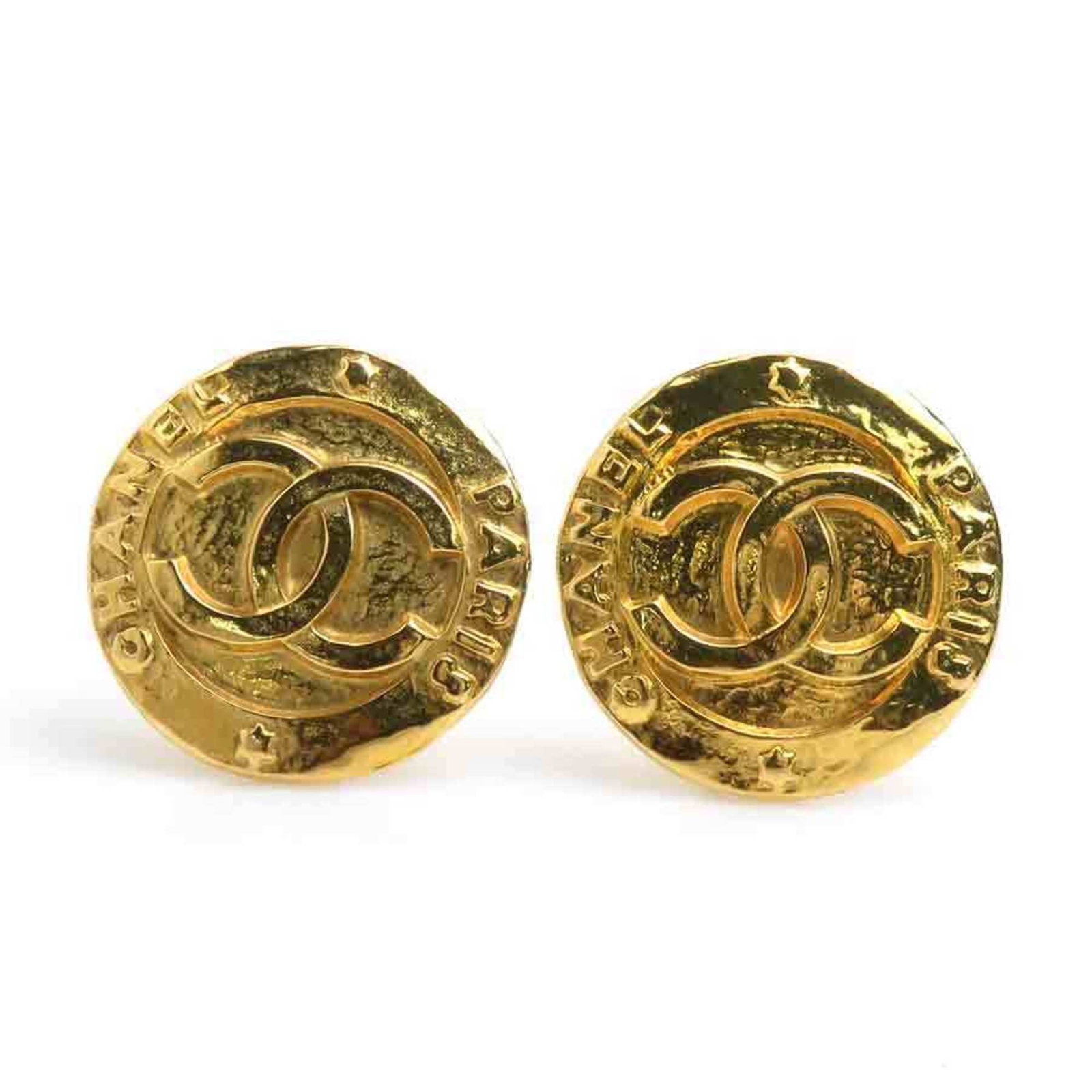Chanel Metal Clip Earrings (1 of 5)
