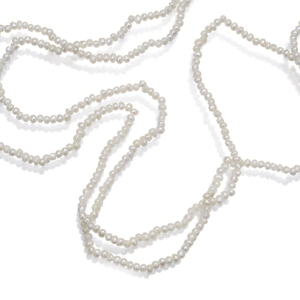 Gold Tasaki Necklace Seed Pearl 2-Strand 18K 750 Yellow (1 of 5)