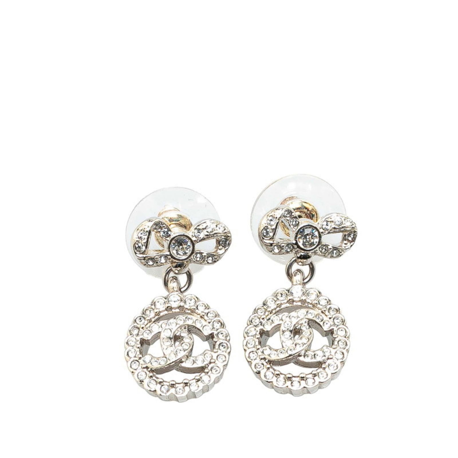 Metal Chanel Stud Earrings (1 of 4)