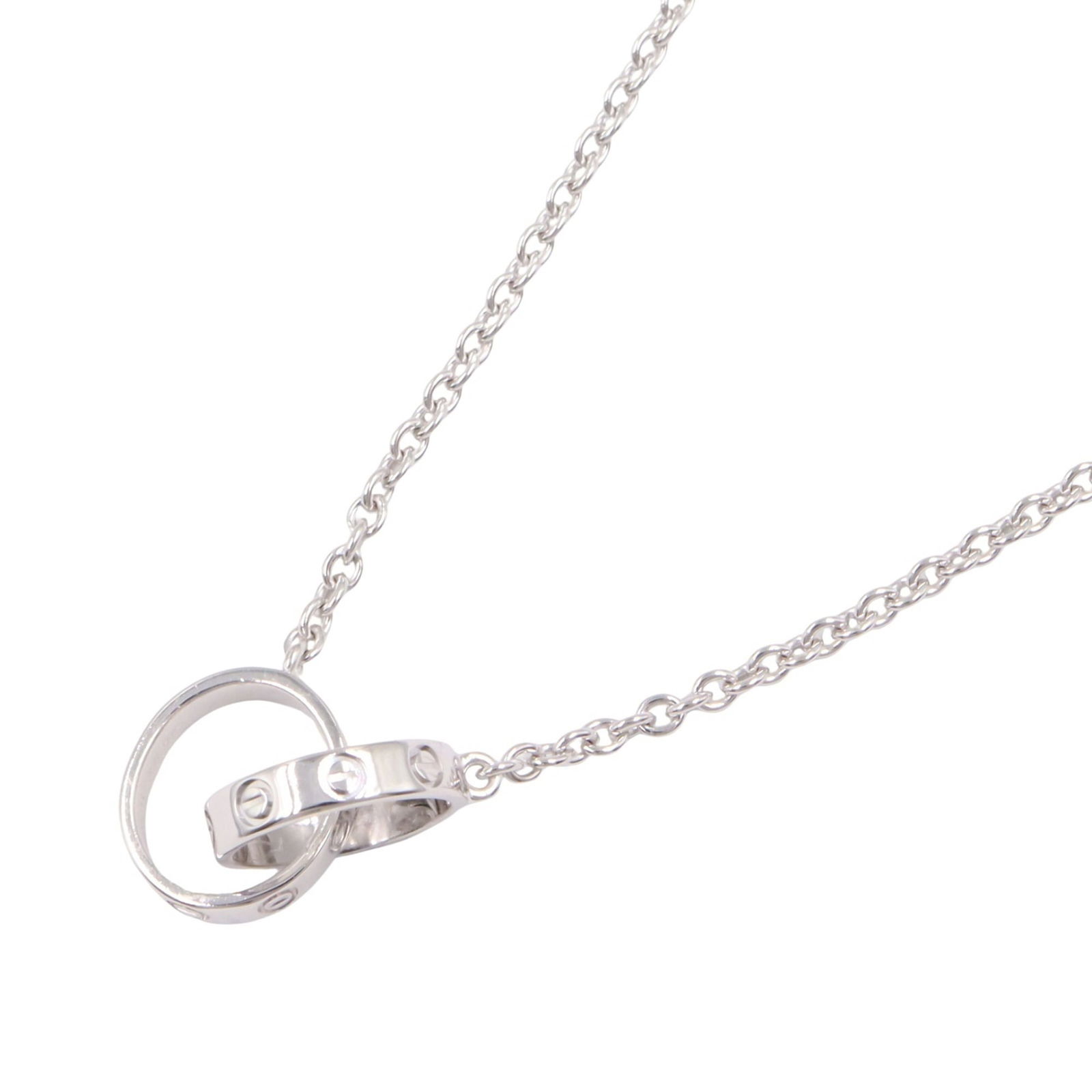 Silver - Cartier Baby Love Necklace - 18K White Gold (K18WG) for Women: Silver - Cartier Baby Love Necklace - 18K White Gold (K18WG) for Women This listing features Silver - Cartier Baby Love Necklace - 18K White Gold (K18WG) for Women. Item specifics are provided below.