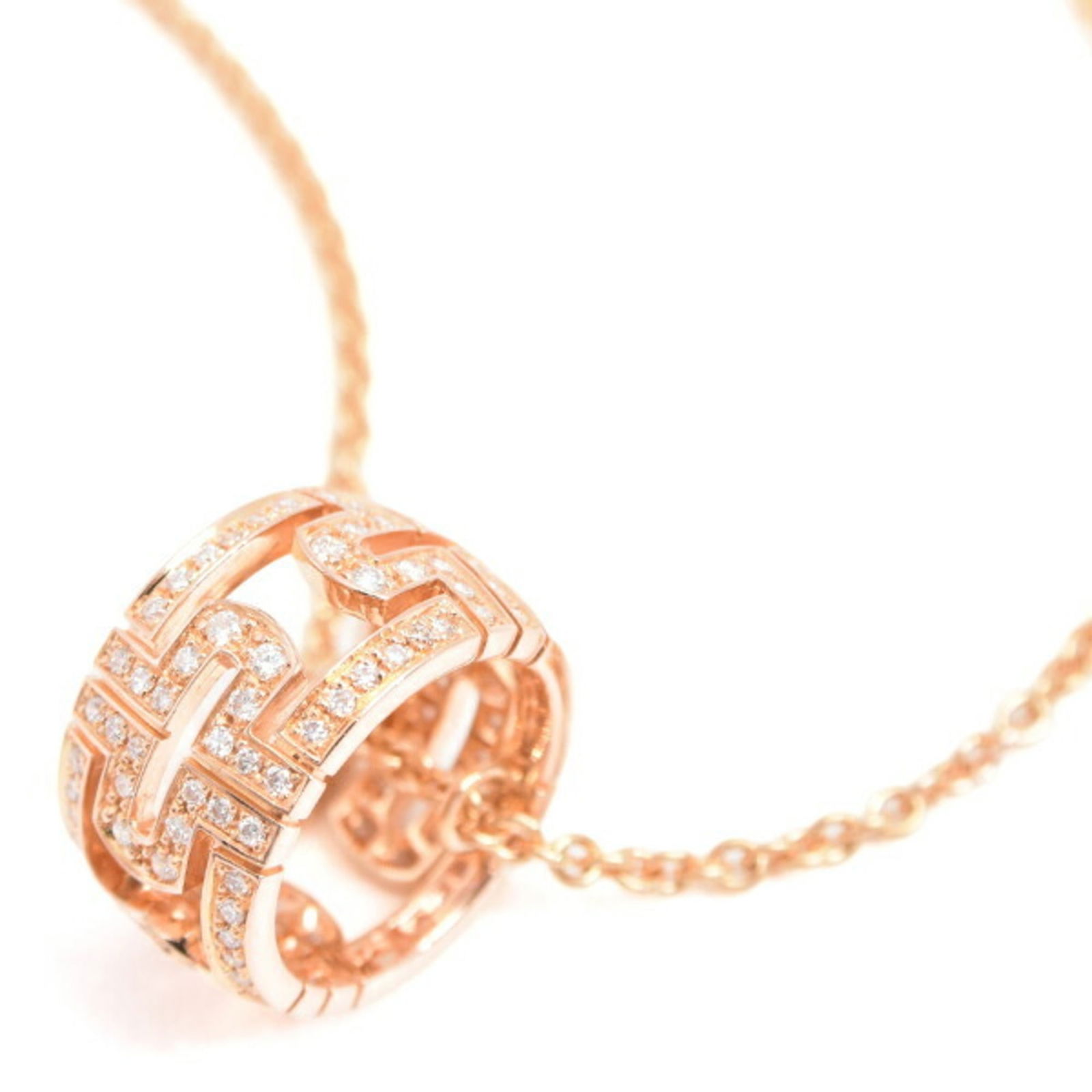 750PG - Bvlgari Parentesi full diamond necklace for women - pink gold: 750PG - Bvlgari Parentesi full diamond necklace for women - pink gold This listing features 750PG - Bvlgari Parentesi full diamond necklace for women - pink gold. Item specifics are provided below. It