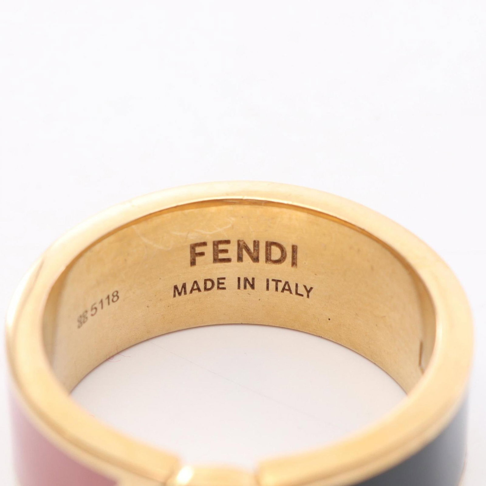 Fendi Gold Plating Band Ring - 4