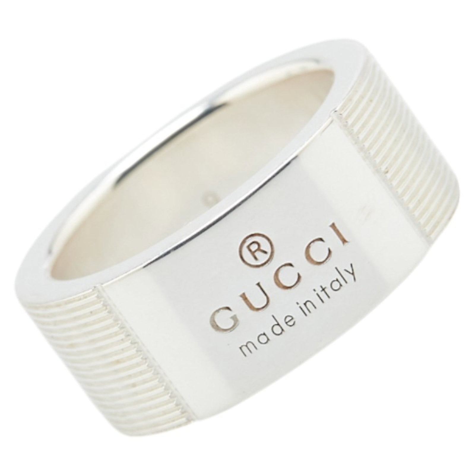 Silver 925 Gucci Band Ring (1 of 8)
