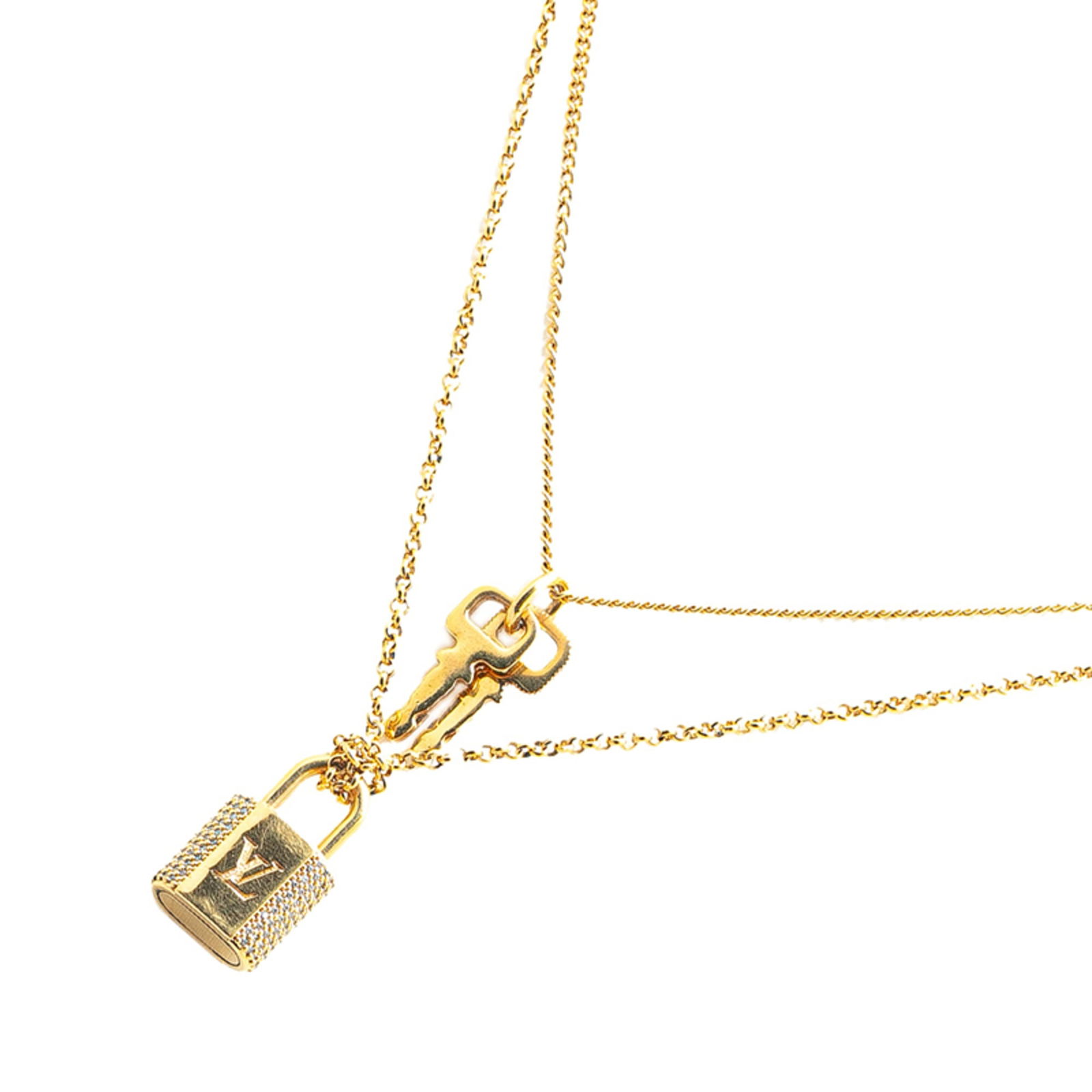 VUITTON Louis Vuitton LV Padlock Pendant Necklace M01593 Gold Plated Rhinestone Women's LOUIS: VUITTON Louis Vuitton LV Padlock Pendant Necklace M01593 Gold Plated Rhinestone Women's LOUIS This listing features VUITTON Louis Vuitton LV Padlock Pendant Necklace M01593 Gold Plated Rhinestone Wome