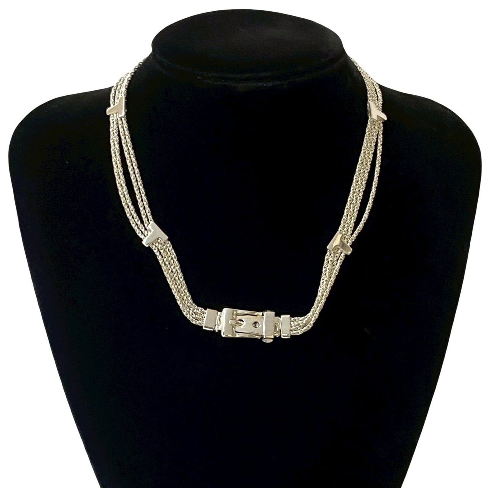45247 - TIFFANY & Co. Tiffany T Rope Belt Necklace - 925 Sterling Silver - Necklace Pendant - (1 of 5)
