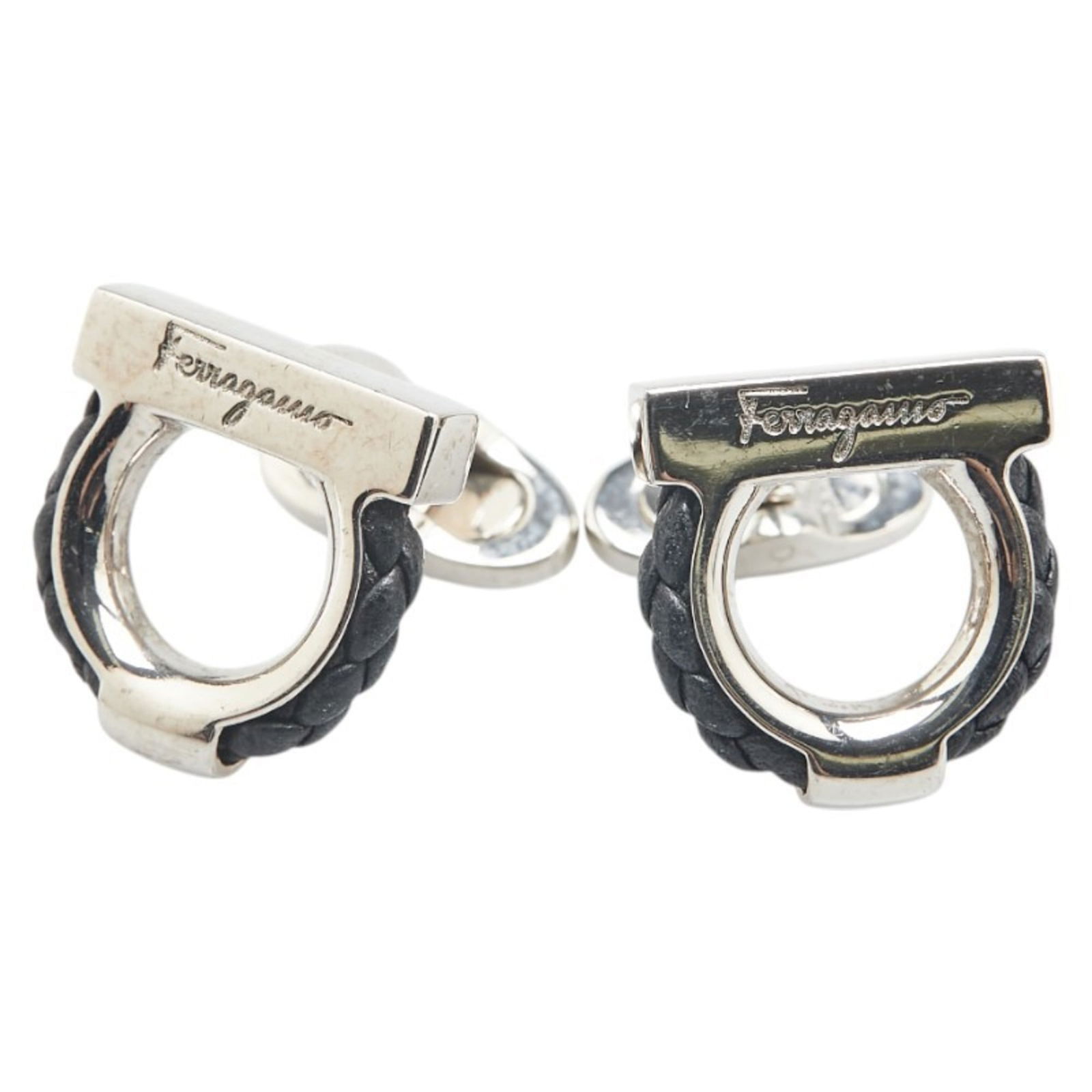 Metal - Salvatore Ferragamo Cufflinks Leather: Metal - Salvatore Ferragamo Cufflinks Leather This listing features Metal - Salvatore Ferragamo Cufflinks Leather. Item specifics are provided below. Item Specifics: Brand: Salvatore Ferragamo Type: