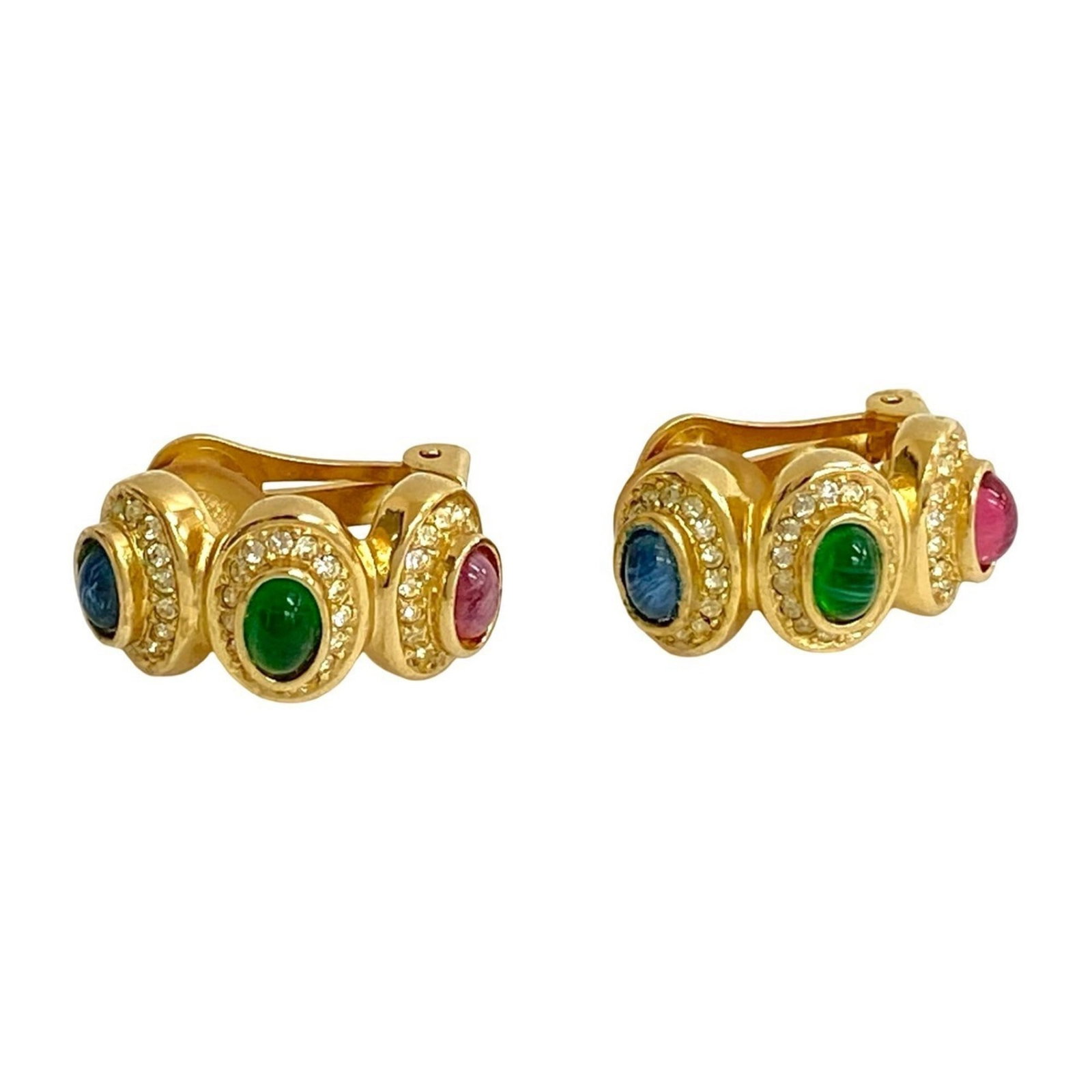 Plating Christian Dior Clip Earrings Gold (1 of 5)