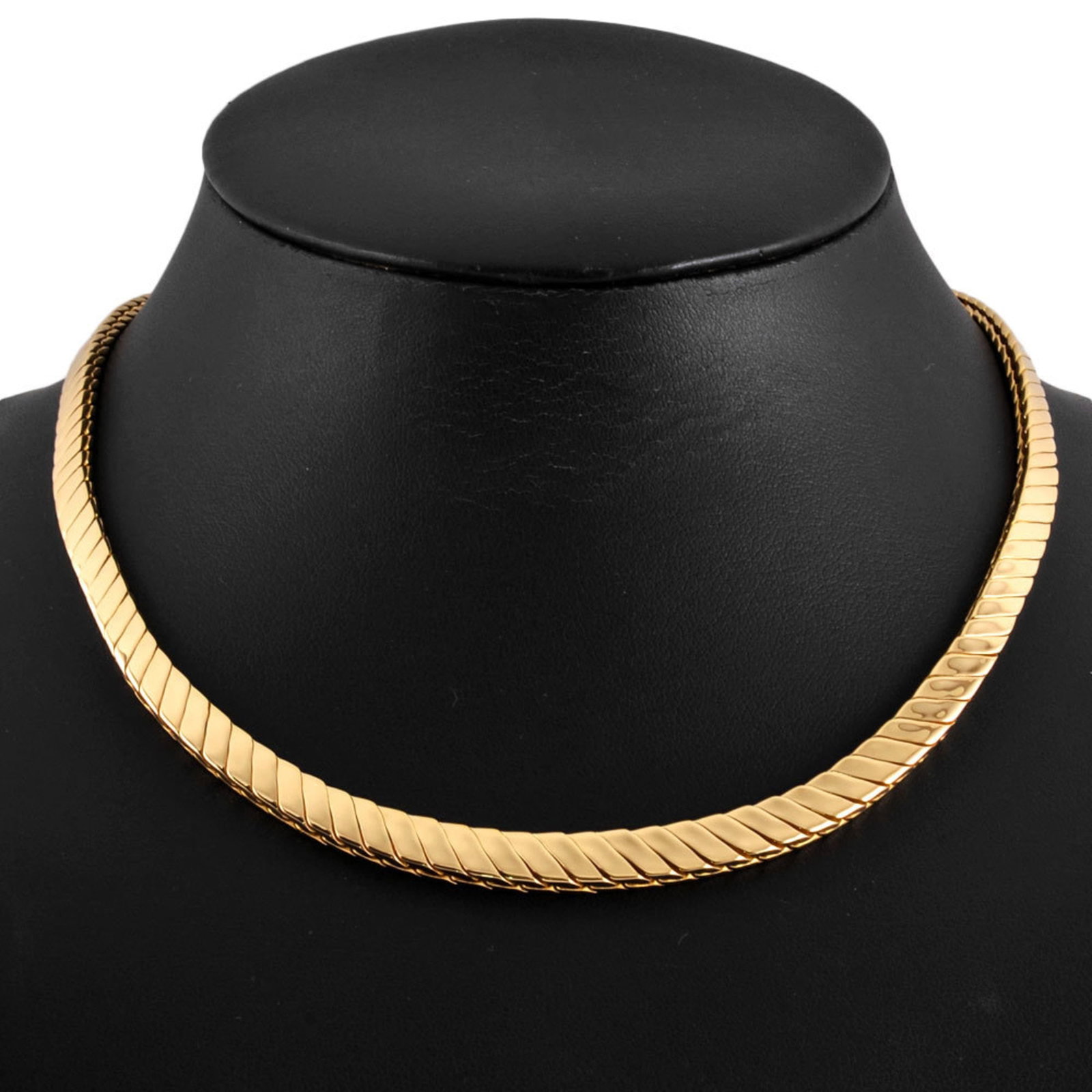 Unisex Tiffany & Co. Snake Chain Necklace 18KYG 48.9g Gold WEST GERMANY (1 of 5)