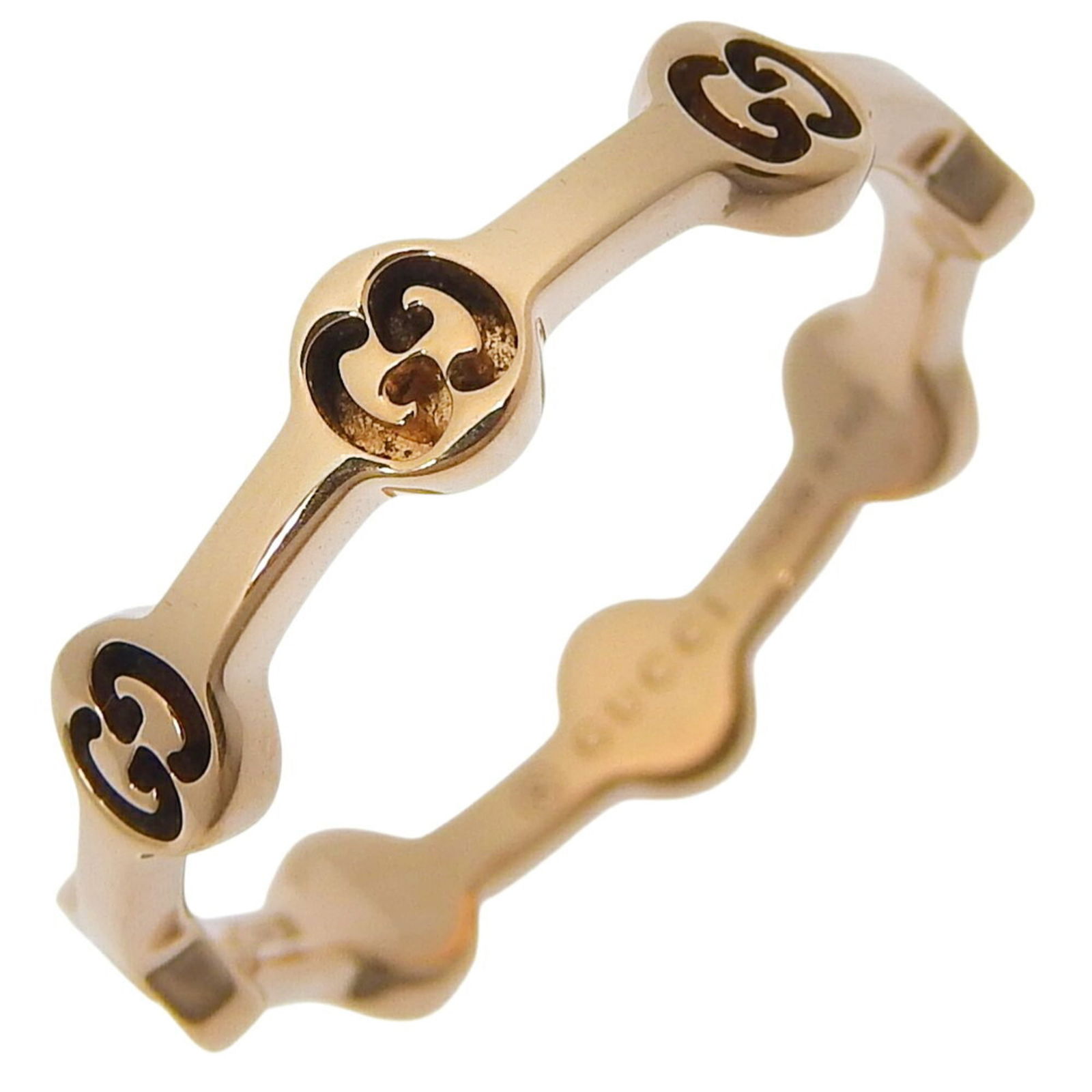 Gucci 18K Pink Gold Band Ring: Gucci 18K Pink Gold Band Ring This listing features Gucci 18K Pink Gold Band Ring. Item specifics are provided below. Item Specifics: Brand: Gucci Type: Band Ring Gender: Women Material: Pink Gold (18