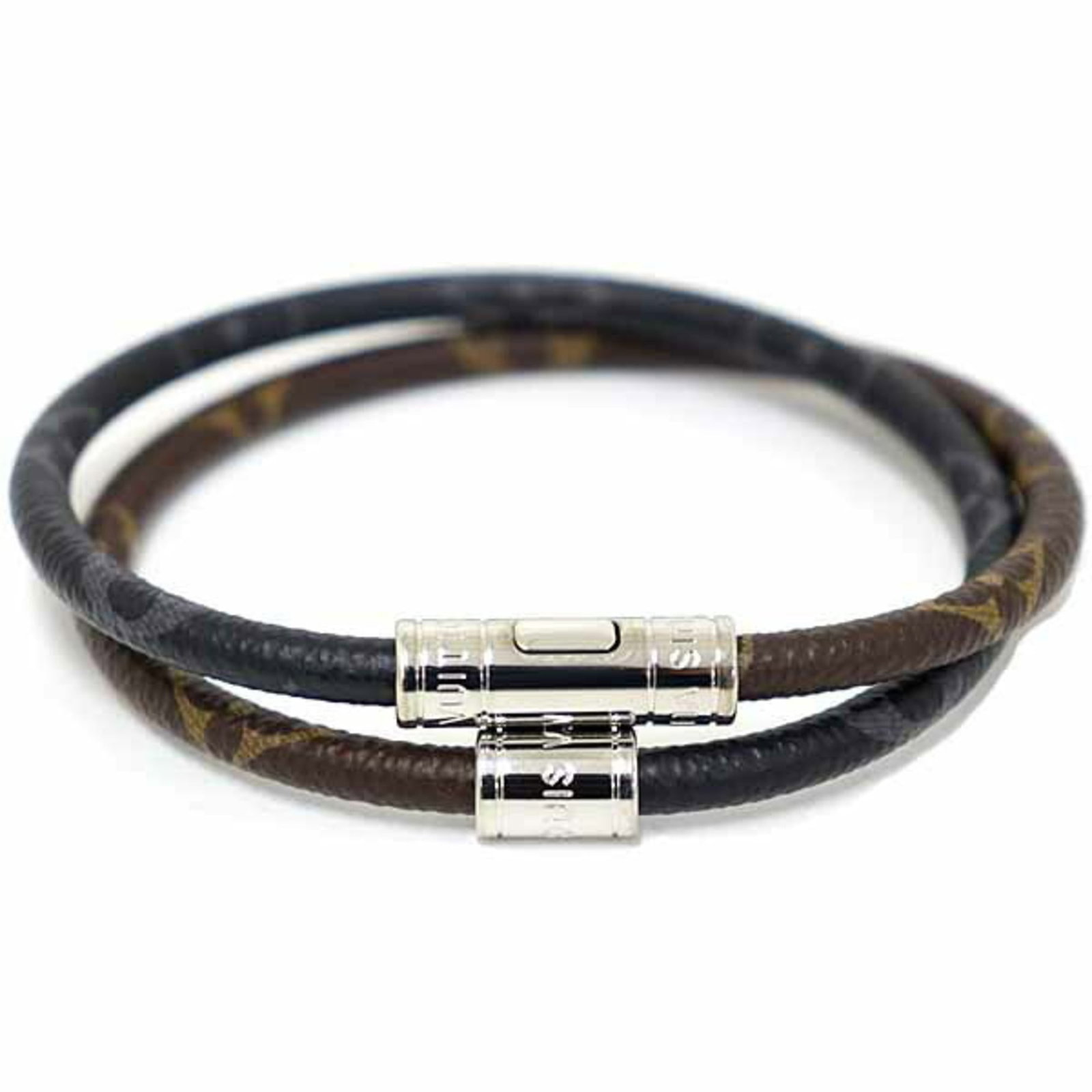 Louis Vuitton Monogram Eclipse Canvas Charm Bracelet (1 of 6)