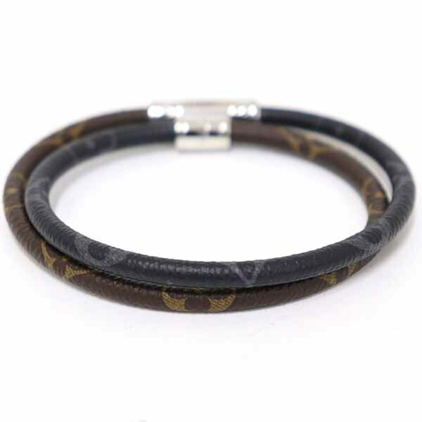 Louis Vuitton Monogram Eclipse Canvas Charm Bracelet - 3