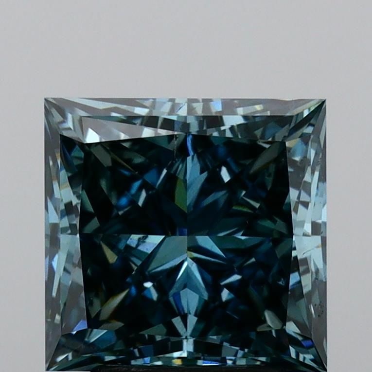 Loose Lab Diamond - Princess 4.05ct Fancy Vivid Blue SI1 (1 of 1)