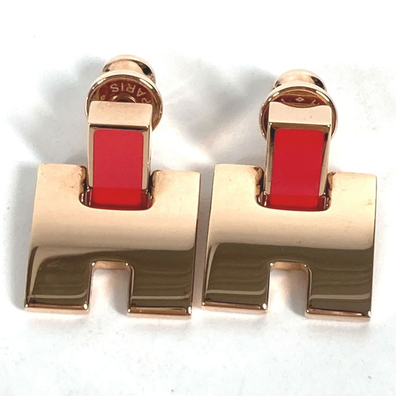Metal Hermes Drop Earrings (1 of 7)