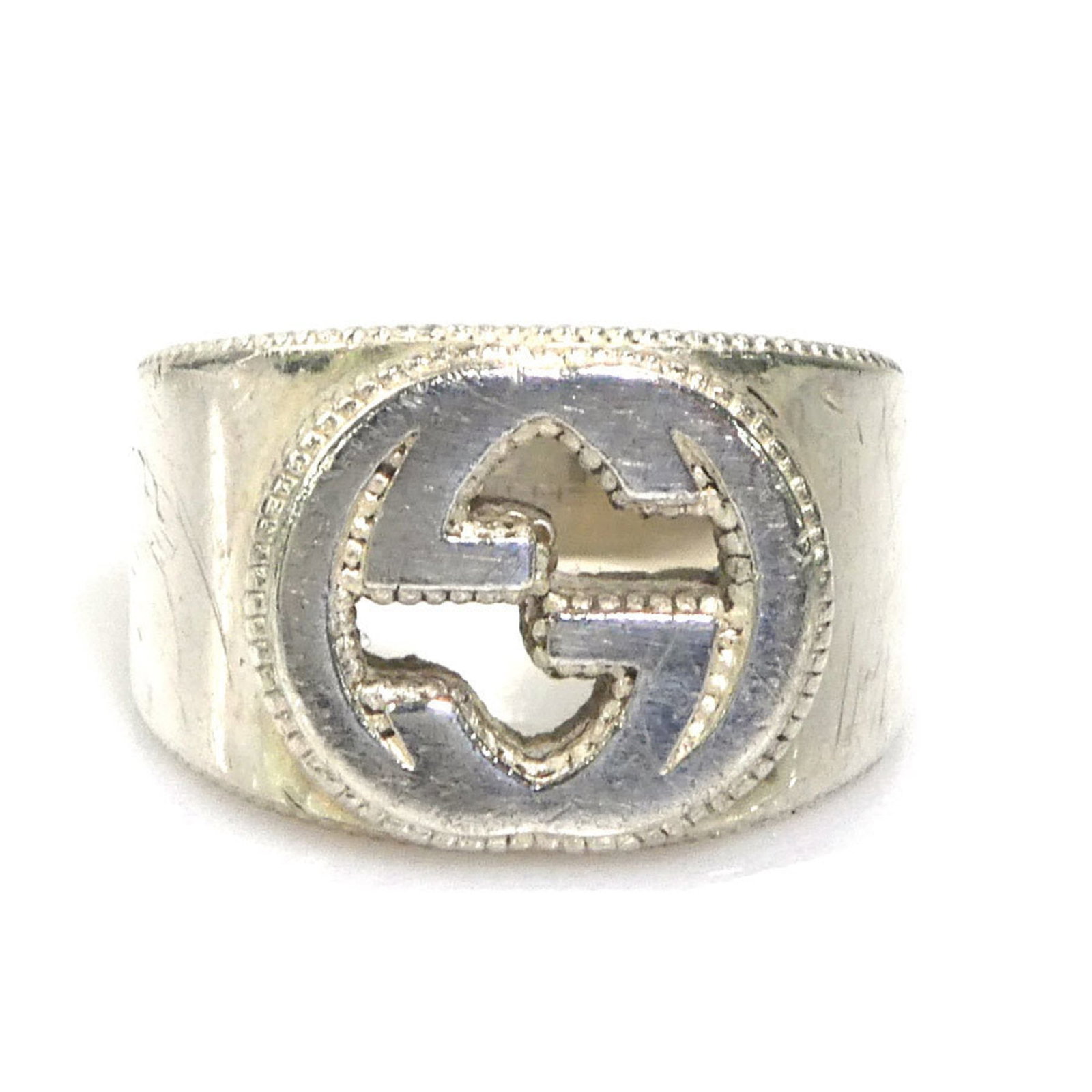 Silver 925 Gucci Band Ring (1 of 5)