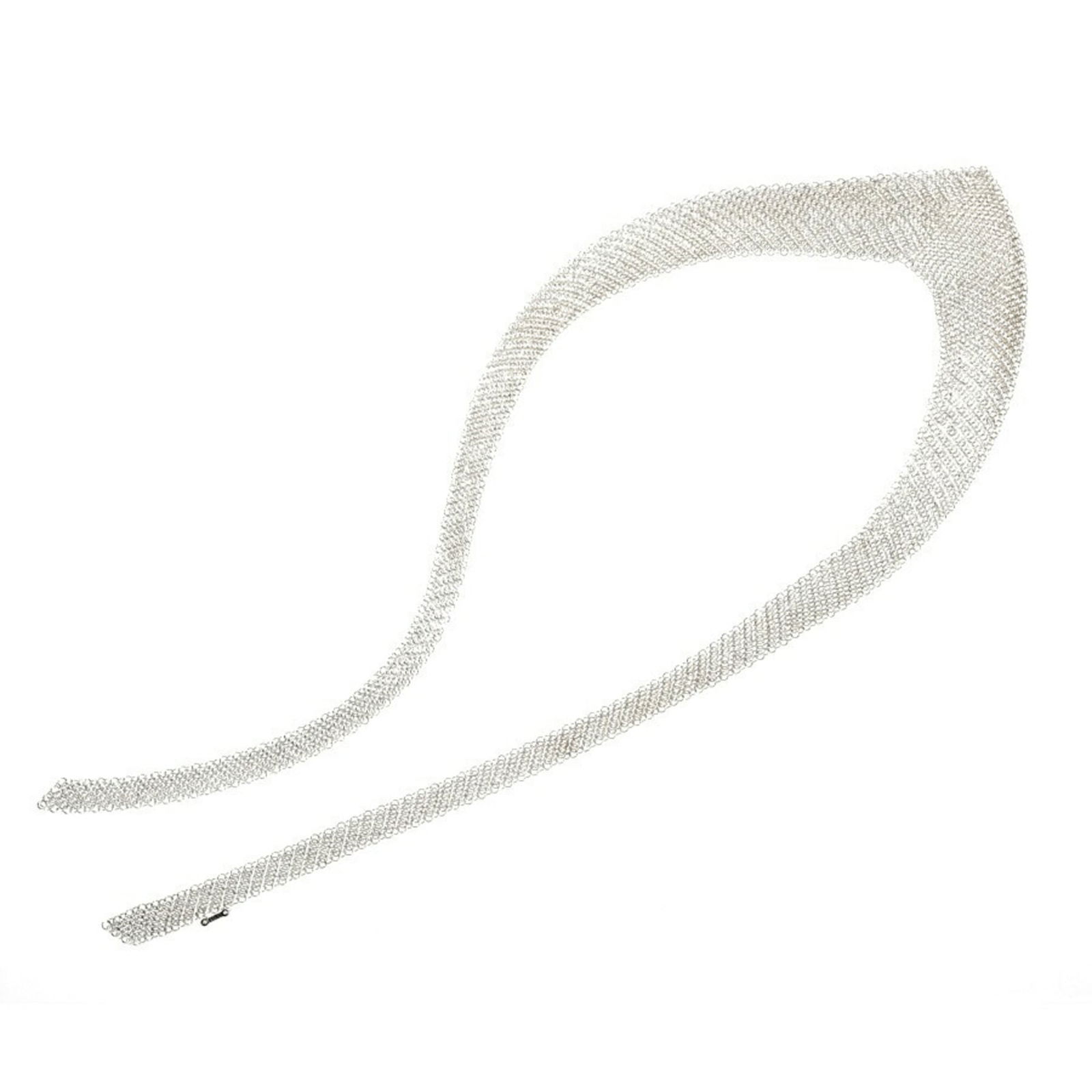 A-157484 Tiffany Elsa Peretti Mesh Necklace Sv.925 67cm (1 of 6)