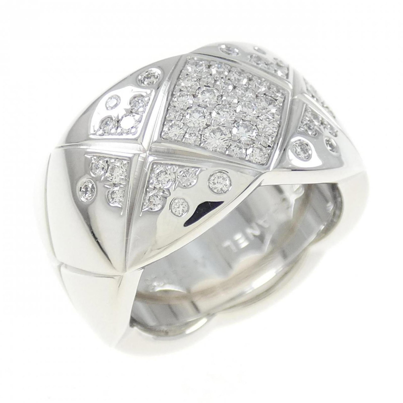 Chanel Band Ring in White Gold (18K) (1 of 4)