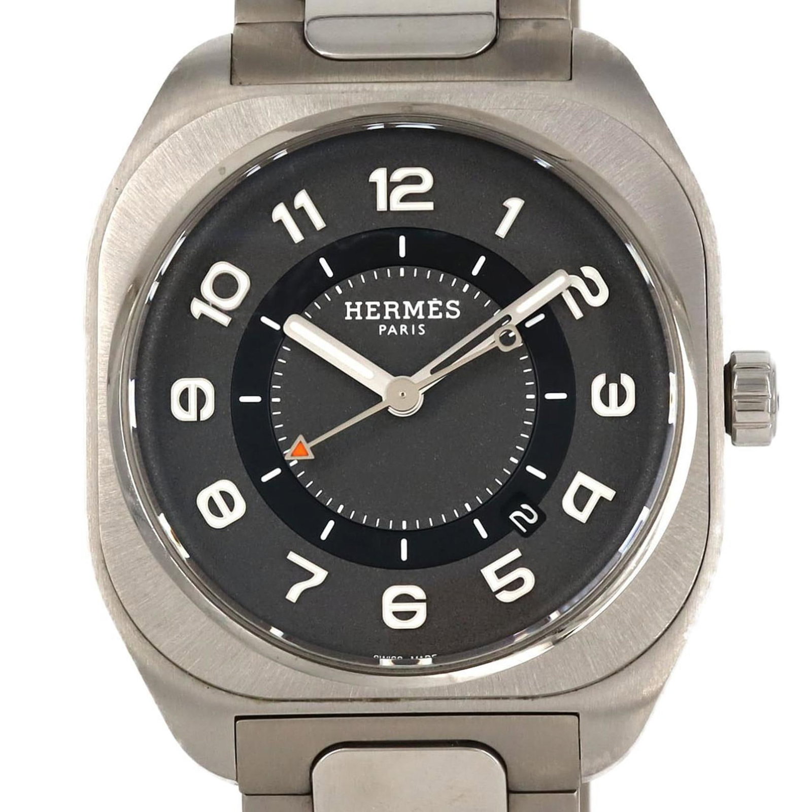 Wristwatch Hermes: Wristwatch Hermes This listing features Wristwatch Hermes. Item specifics are provided below. Item Specifics: Brand: Hermes Type: Wristwatch Gender: Men Color (Dial): Gray Case Diameter: 39mm / 1.54''