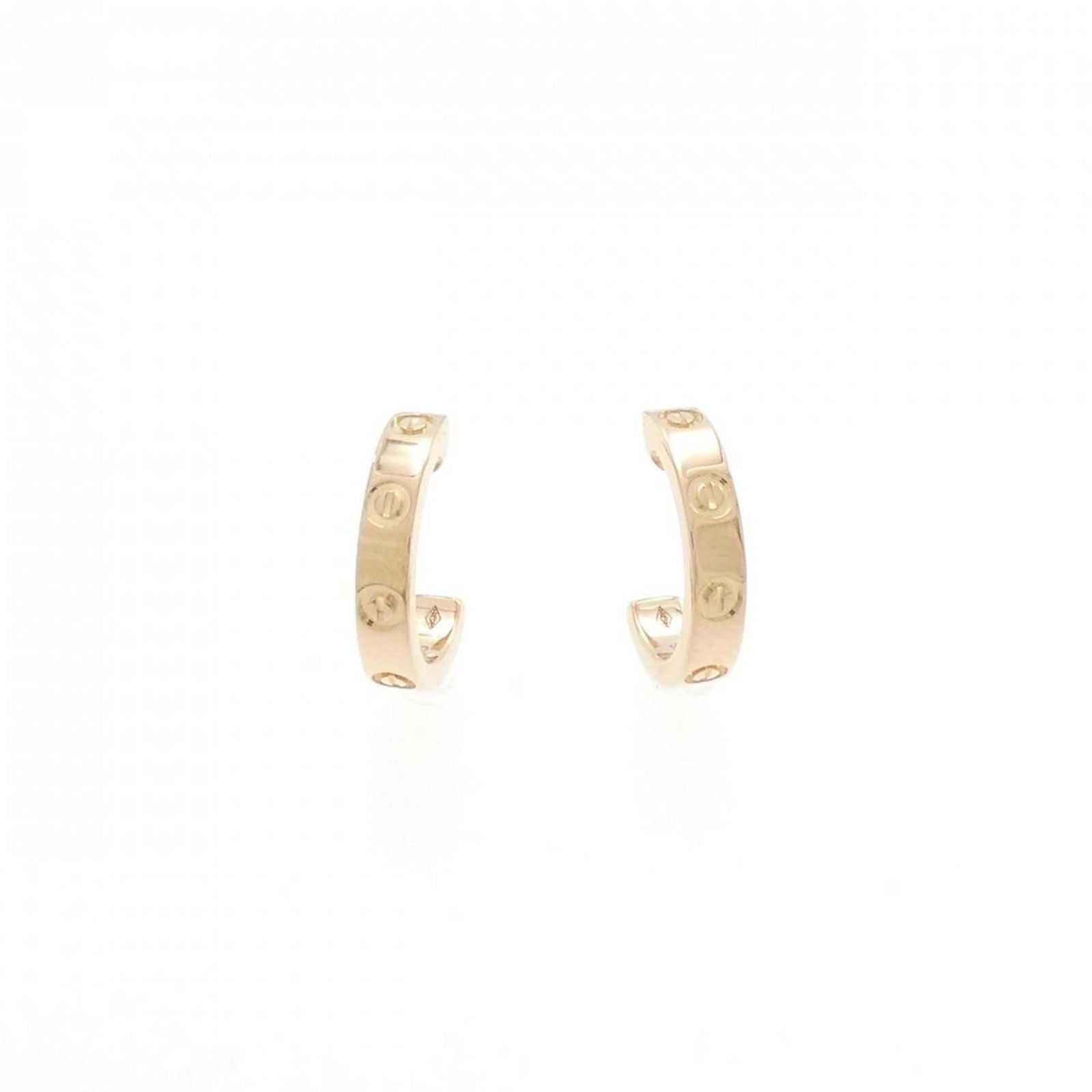 Cartier 18K Pink Gold Half Hoop Earrings: Cartier 18K Pink Gold Half Hoop Earrings This listing features Cartier 18K Pink Gold Half Hoop Earrings. Item specifics are provided below. Item Specifics: Brand: Cartier Type: Half Hoop Earrings Gend