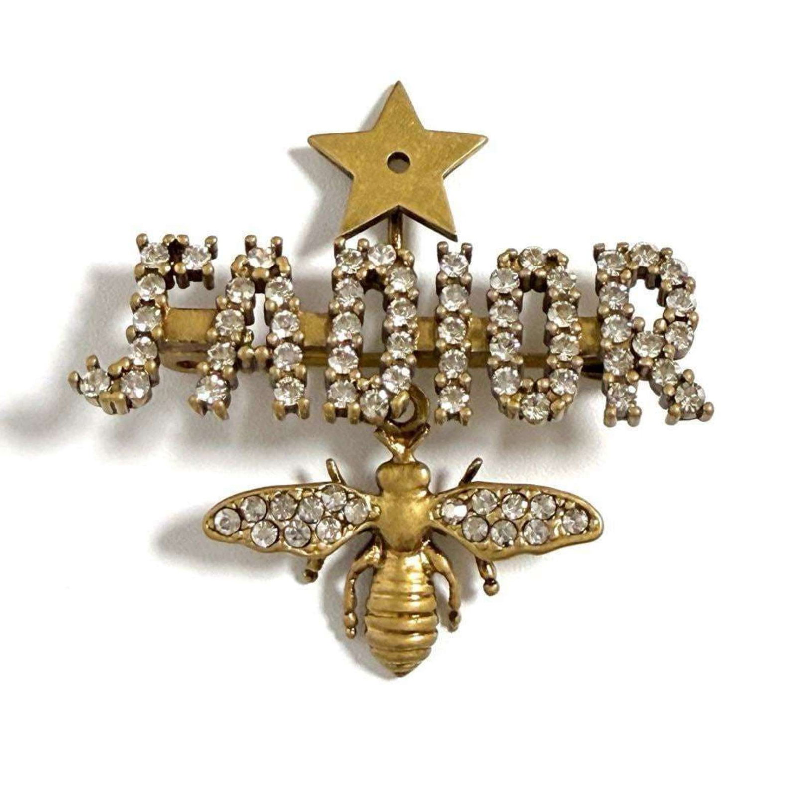 Rhinestone - Christian Dior Pin Brooch Metal (1 of 9)