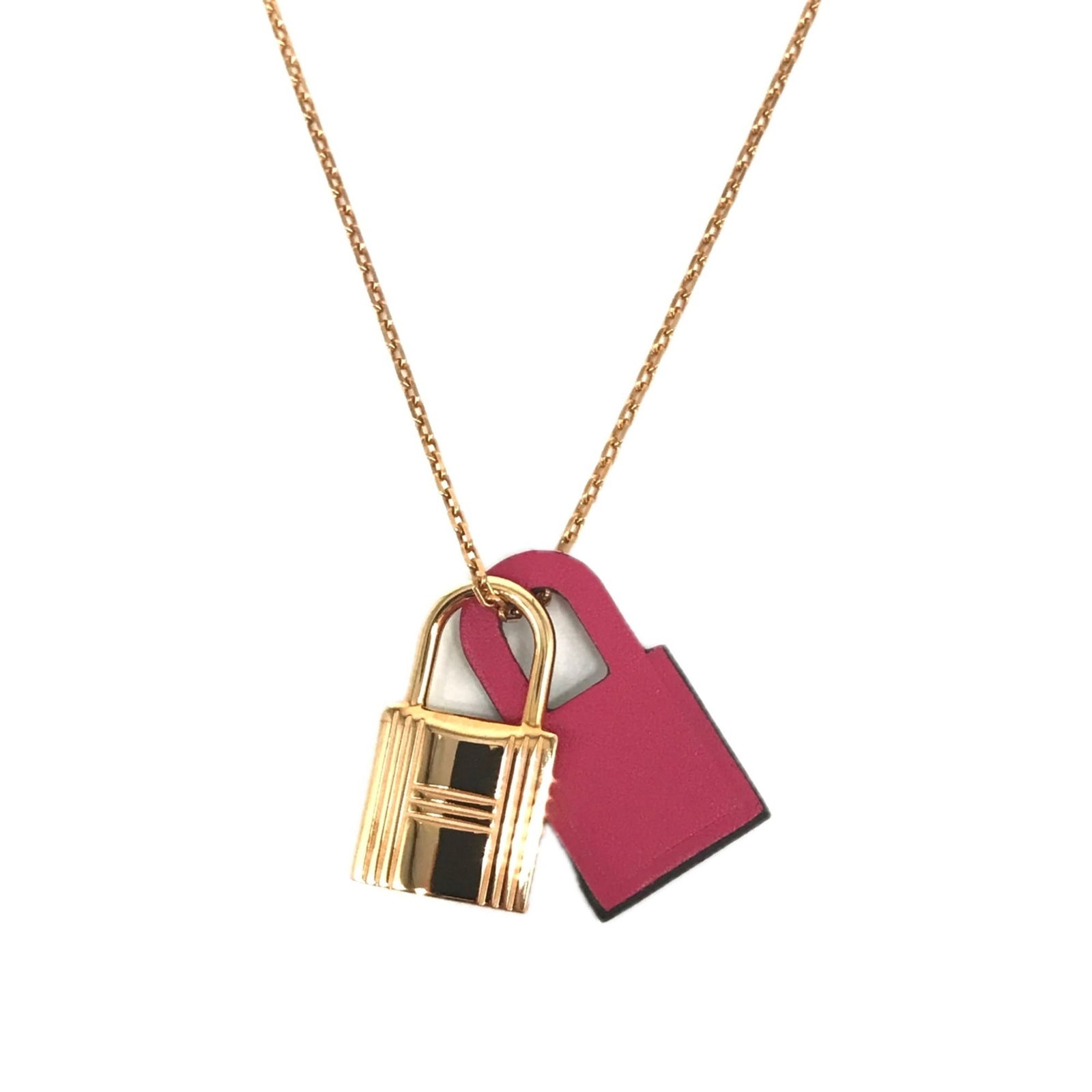 HERMES O'Kelly PM Necklace Padlock Pendant Pink Gold Leather 2020 Y Stamp: HERMES O'Kelly PM Necklace Padlock Pendant Pink Gold Leather 2020 Y Stamp This listing features HERMES O'Kelly PM Necklace Padlock Pendant Pink Gold Leather 2020 Y Stamp. Item specifics are provided b