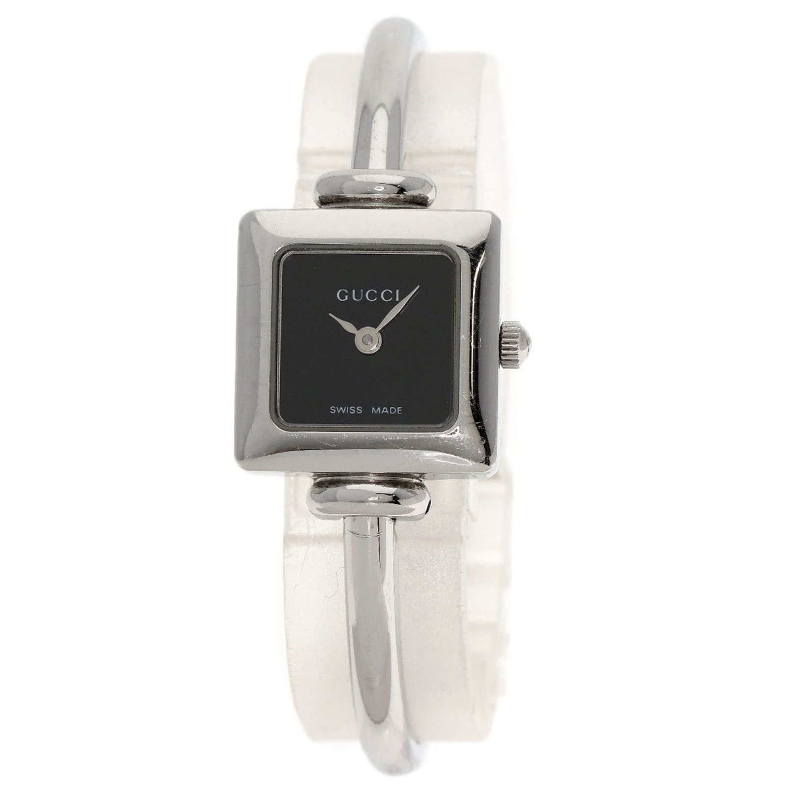 Wristwatch Gucci: Wristwatch Gucci This listing features Wristwatch Gucci. Item specifics are provided below. Item Specifics: Brand: Gucci Type: Wristwatch Gender: Women Material (Case): Stainless Steel Material (Band)
