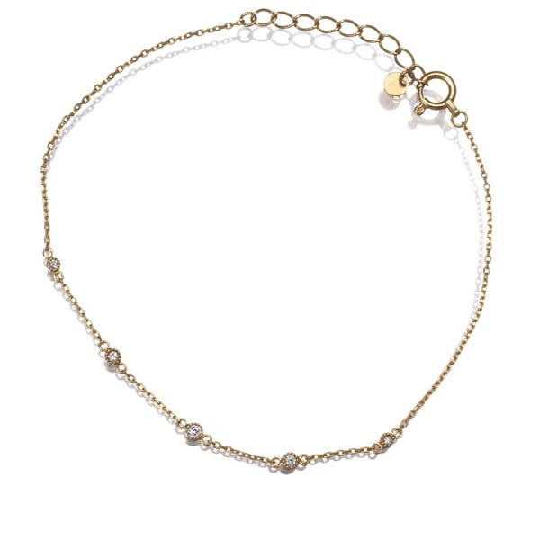 Gold Vendome Bracelet Diamond Milgrain Station 5P 18K 750 Yellow: Gold Vendome Bracelet Diamond Milgrain Station 5P 18K 750 Yellow This listing features Gold Vendome Bracelet Diamond Milgrain Station 5P 18K 750 Yellow. Item specifics are provided below. Item