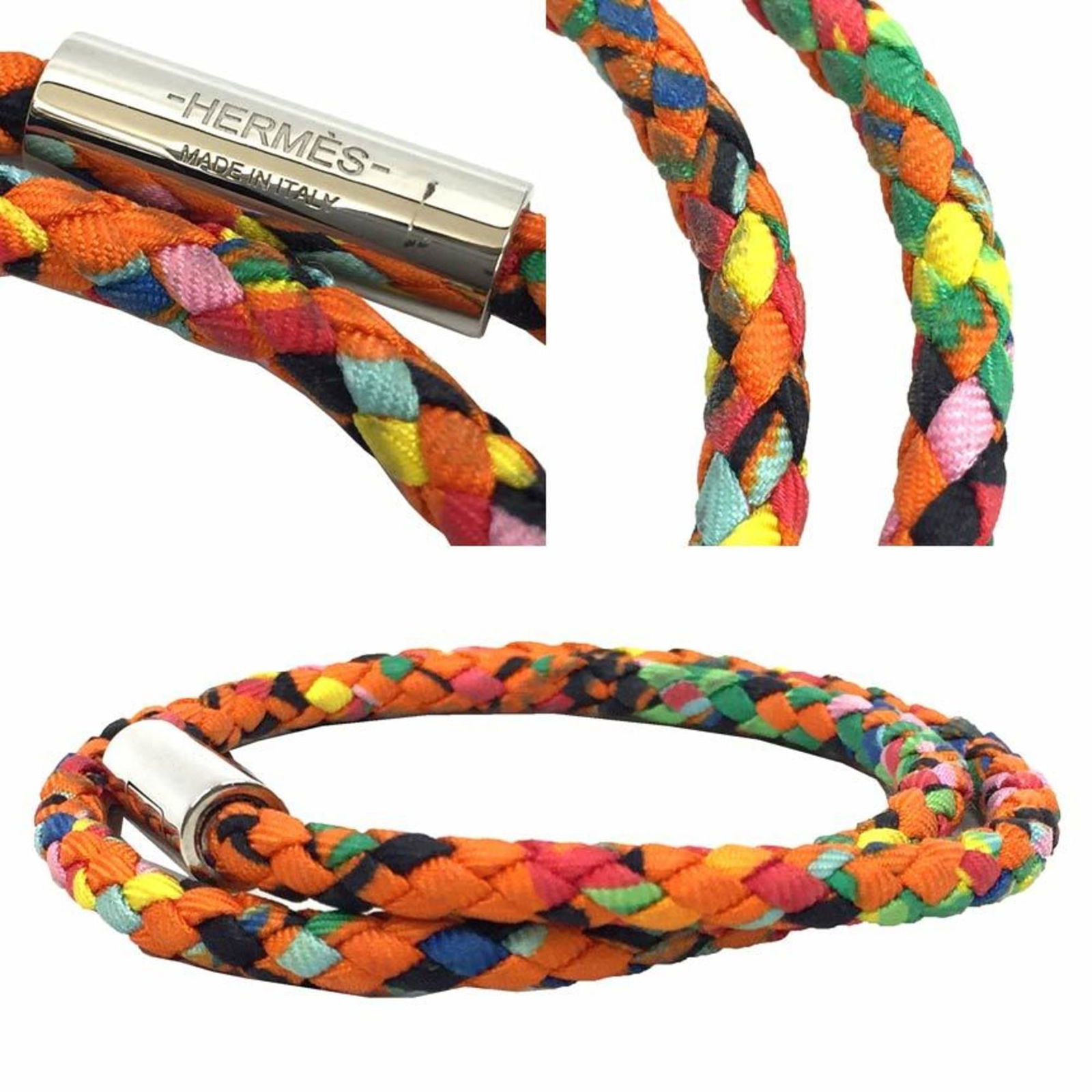 Silk Hermes Charm Bracelet - 3