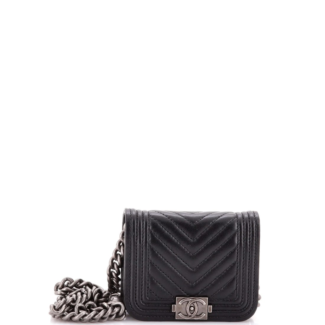Lambskin Chanel Boy Flap Chain Belt Bag Chevron: Lambskin Chanel Boy Flap Chain Belt Bag Chevron This listing features Lambskin Chanel Boy Flap Chain Belt Bag Chevron. Item specifics are provided below. Item Specifics: Brand: Chanel Exterior Materia