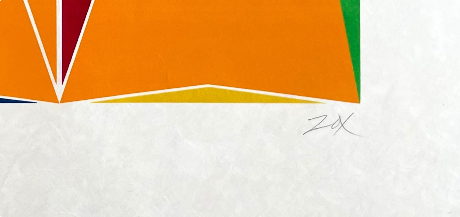 Silkscreen - Larry Zox - Two Square Composition - Signed - 5