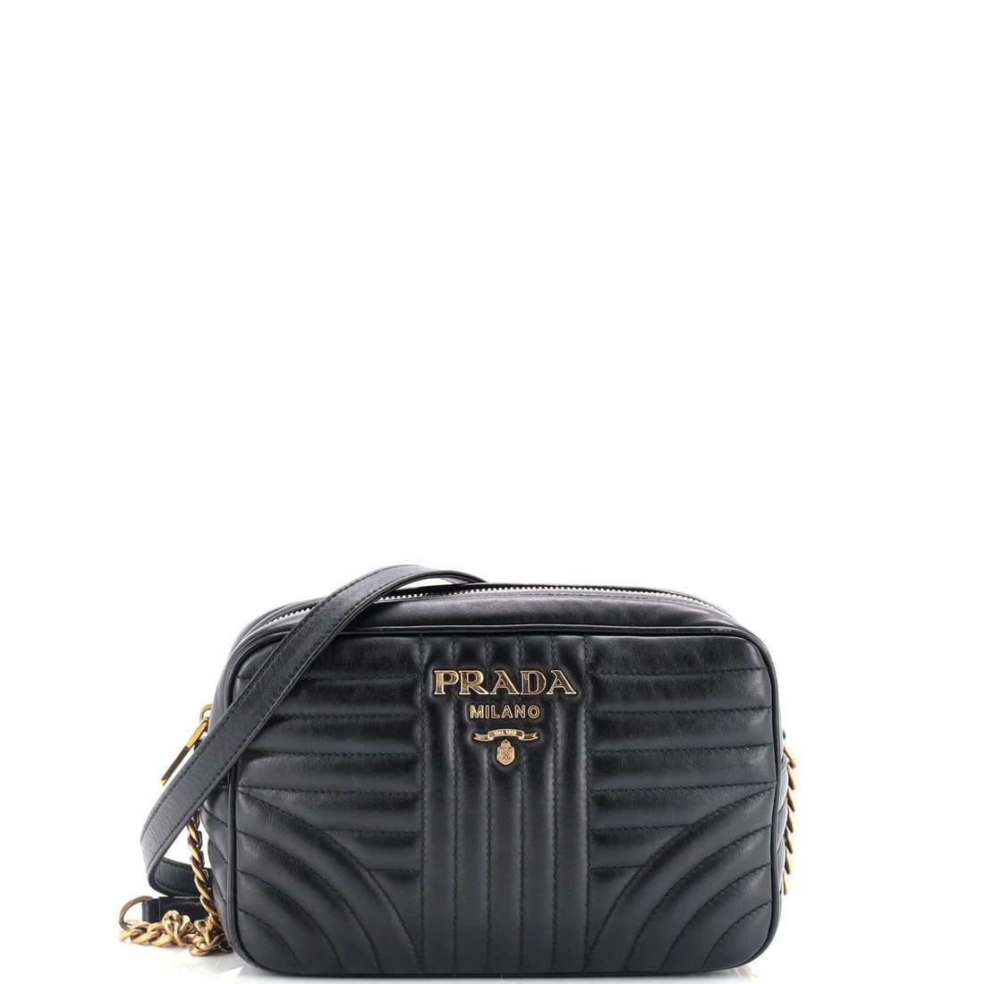 Small Prada Camera Bag Diagramme Quilted Leather: Small Prada Camera Bag Diagramme Quilted Leather This listing features Small Prada Camera Bag Diagramme Quilted Leather. Item specifics are provided below. Item Specifics: Brand: Prada Exterior Materi
