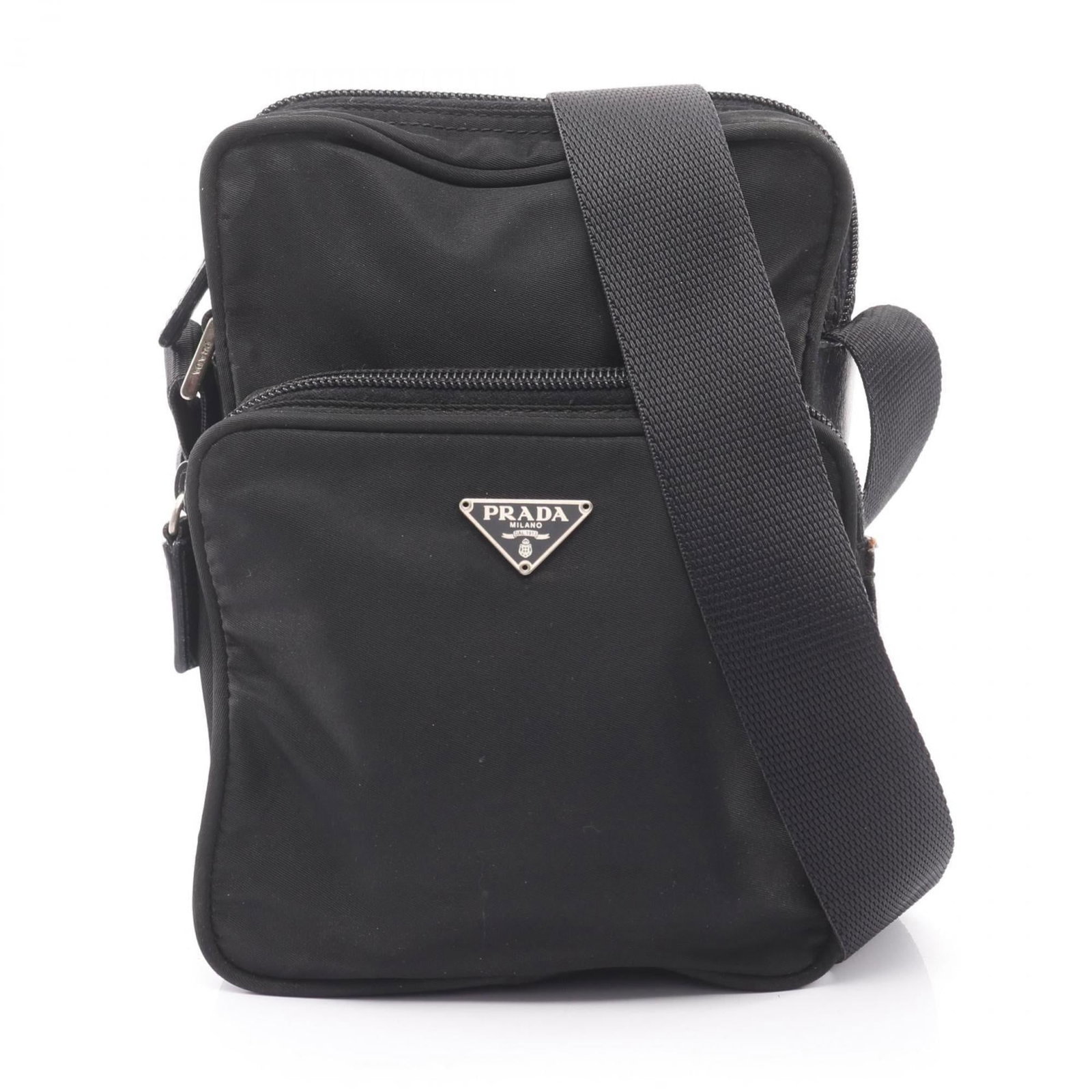 Nylon Prada Shoulder Bag: Nylon Prada Shoulder Bag This listing features Nylon Prada Shoulder Bag. Item specifics are provided below. Item Specifics: Brand: Prada Type: Shoulder Bag Material: Nylon Color: Black Gender: Women S