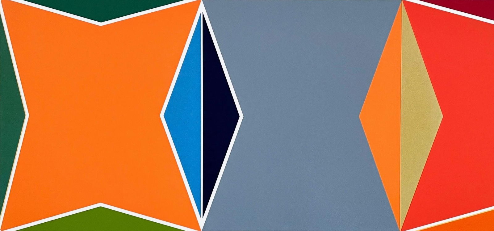 Silkscreen - Larry Zox - Three Square Composition - Signed - 3