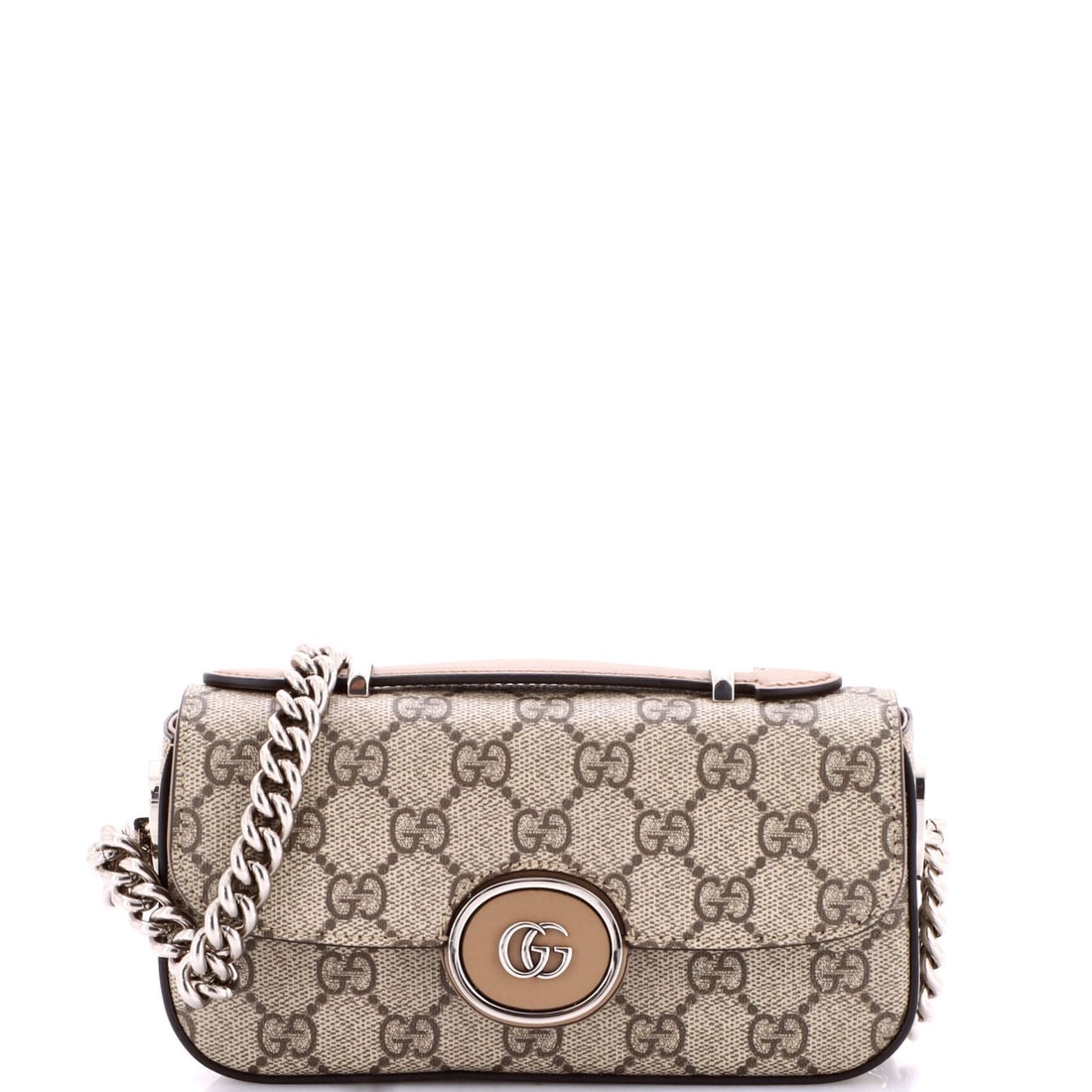 Mini Gucci Petite GG Flap Shoulder Bag GG Coated Canvas (1 of 6)