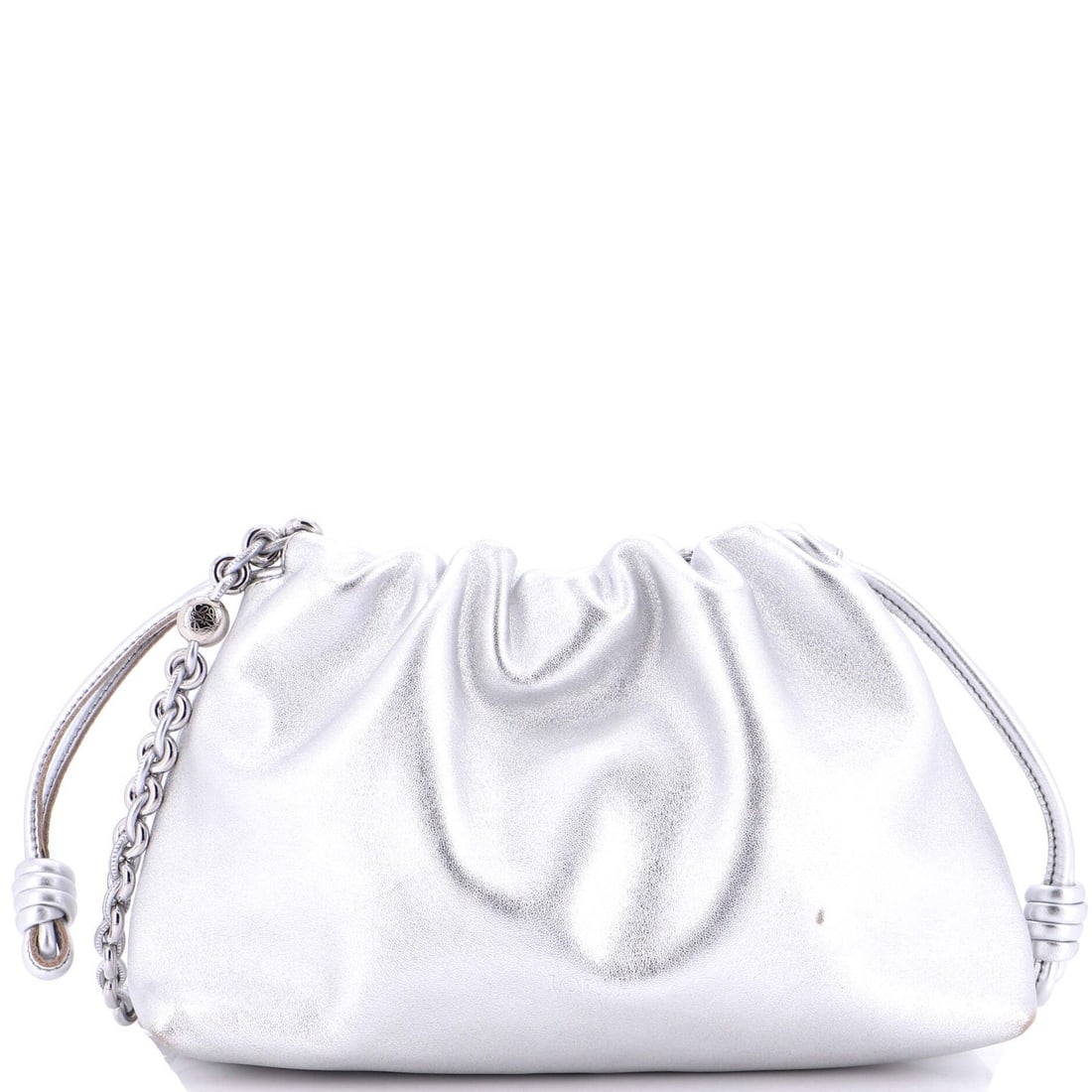 Medium Loewe Flamenco Knot Chain Purse Bag Leather (1 of 7)