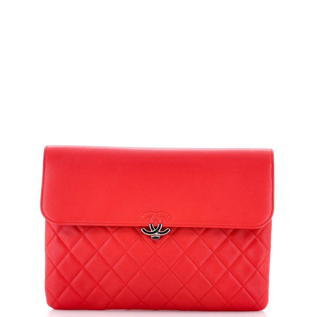 Calfskin Chanel CC Box Flap Pouch Quilted: Calfskin Chanel CC Box Flap Pouch Quilted This listing features Calfskin Chanel CC Box Flap Pouch Quilted. Item specifics are provided below. Item Specifics: Brand: Chanel Exterior Material: Leather